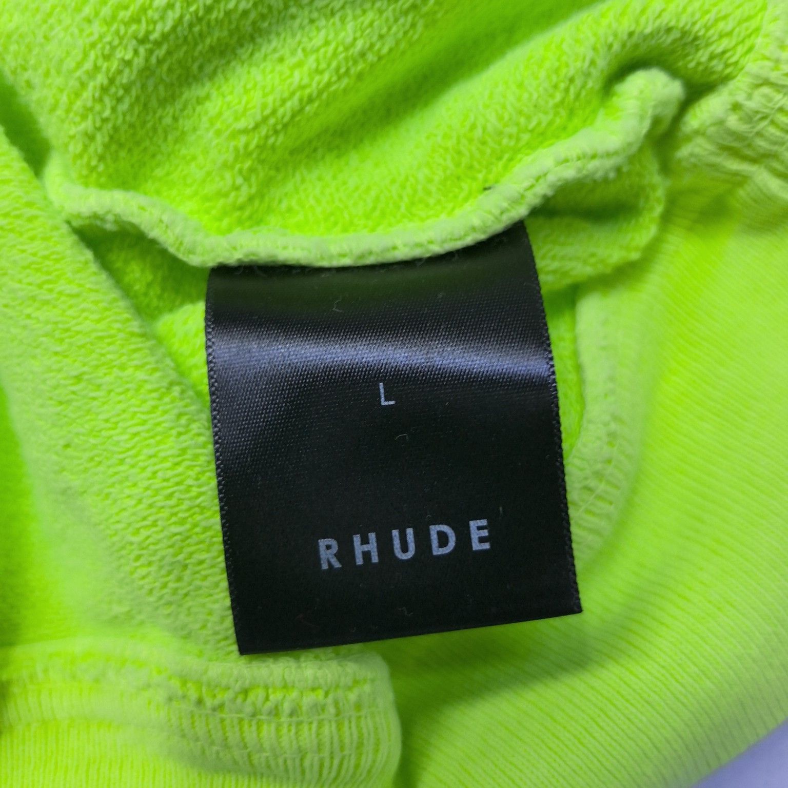 Rhude RHUDE Neon Logo Zip Sweatshirt Size L Size US L / EU 52-54 / 3 - 5 Thumbnail