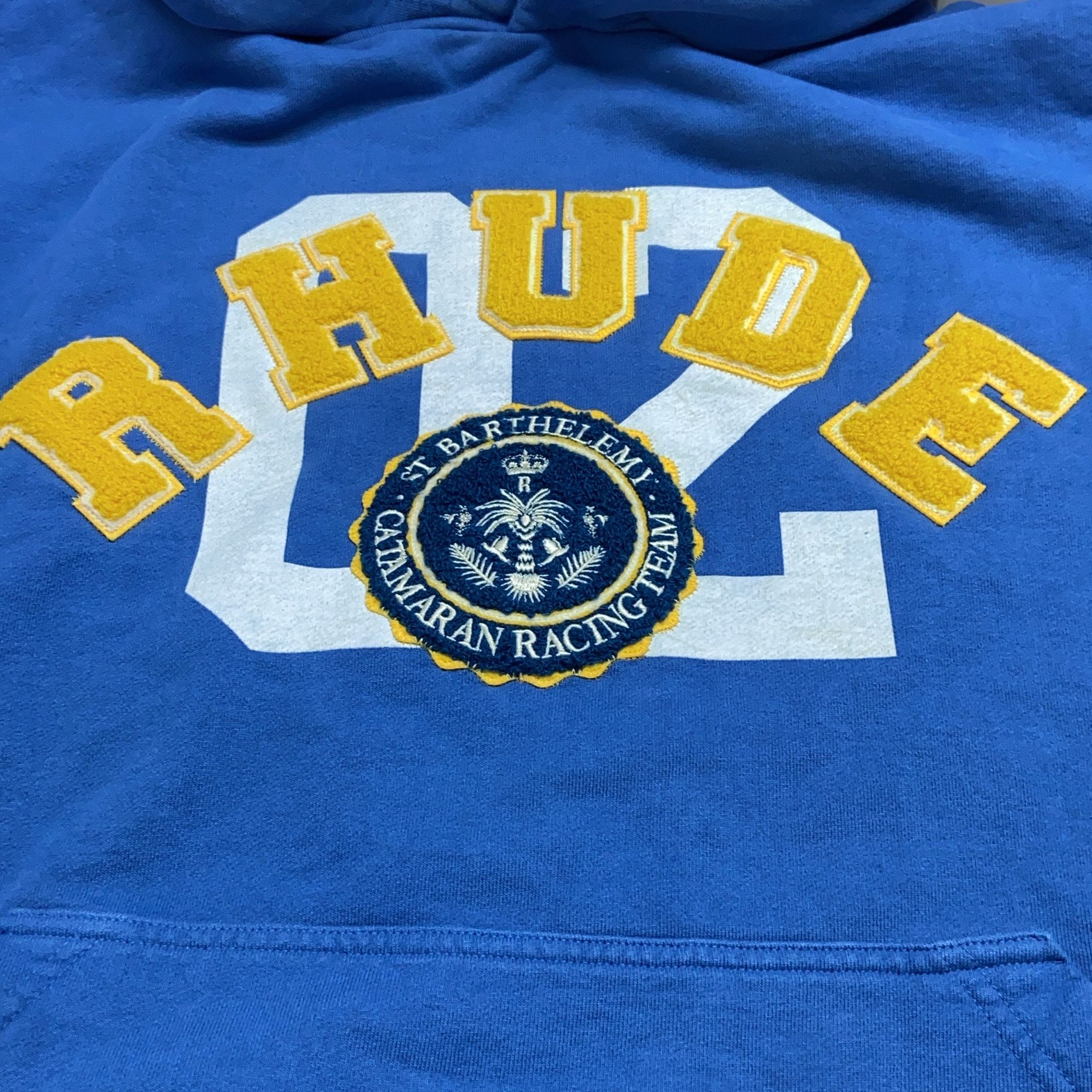 Rhude RHUDE Logo Hooded Sweatshirt Size L Size US L / EU 52-54 / 3 - 4 Thumbnail