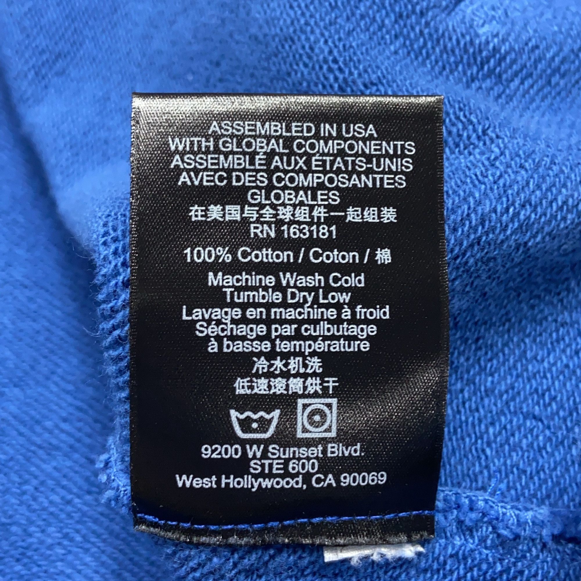 Rhude RHUDE Logo Hooded Sweatshirt Size L Size US L / EU 52-54 / 3 - 6 Thumbnail