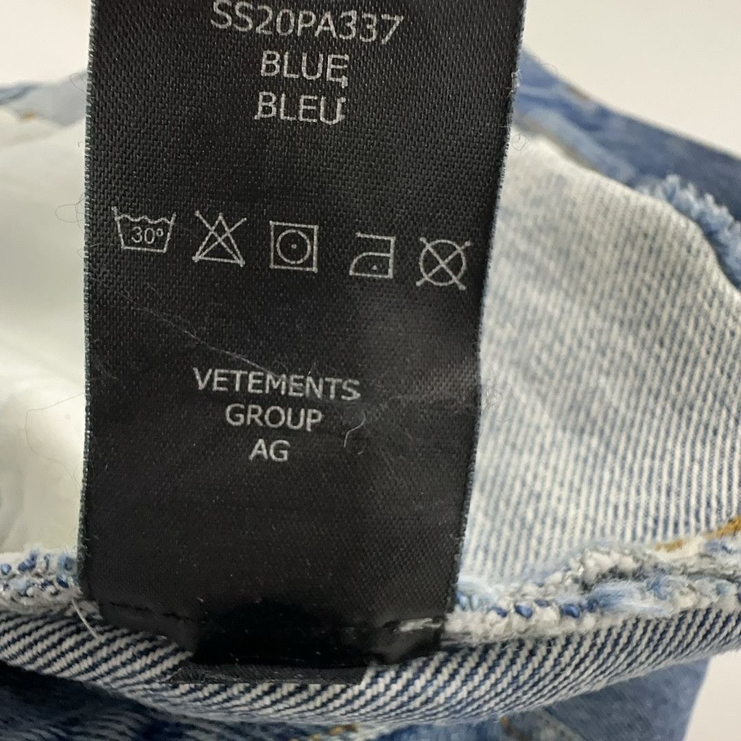 Vetements Vetements Logo Embroidered Denim Shorts Size M Size 28" / US 6 / IT 42 - 5 Thumbnail