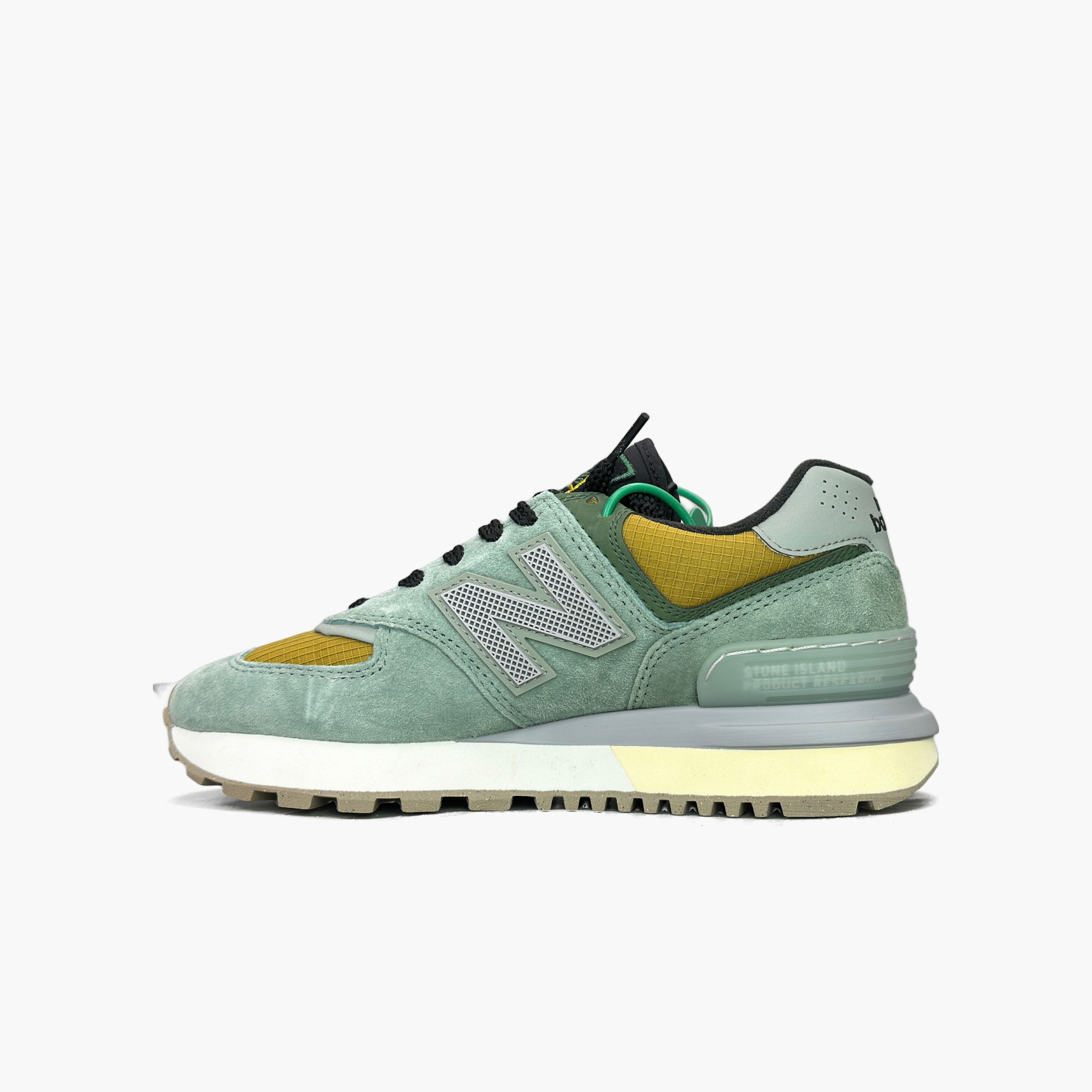 New Balance Stone Island x New Balance 574 Green Sneakers US 5 Size US 5 / EU 37 - 3 Thumbnail