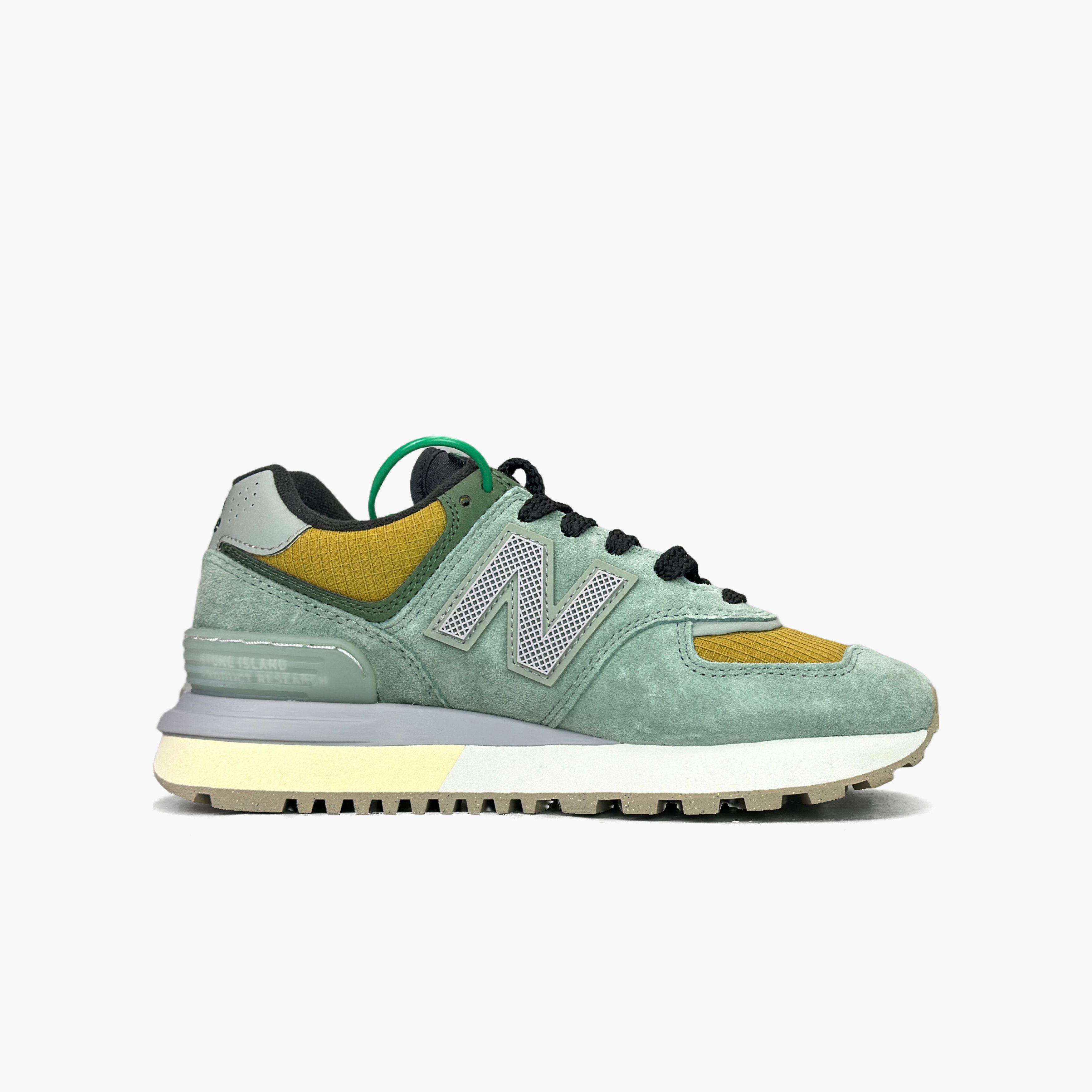 New Balance Stone Island x New Balance 574 Green Sneakers US 5 Size US 5 / EU 37 - 2 Thumbnail
