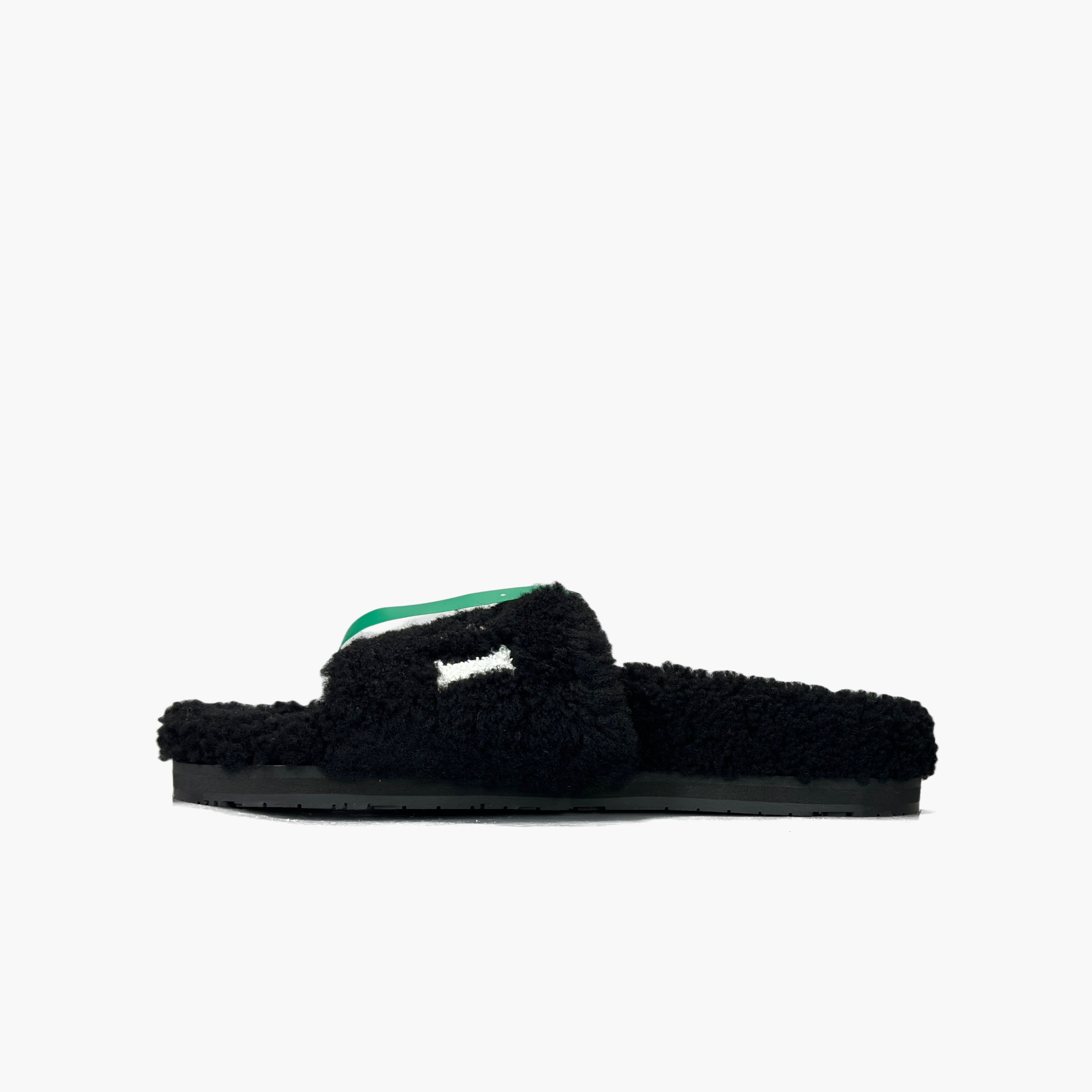 Amiri AMIRI Shearling Logo Slides Size 37 Size US 7 / IT 37 - 3 Thumbnail