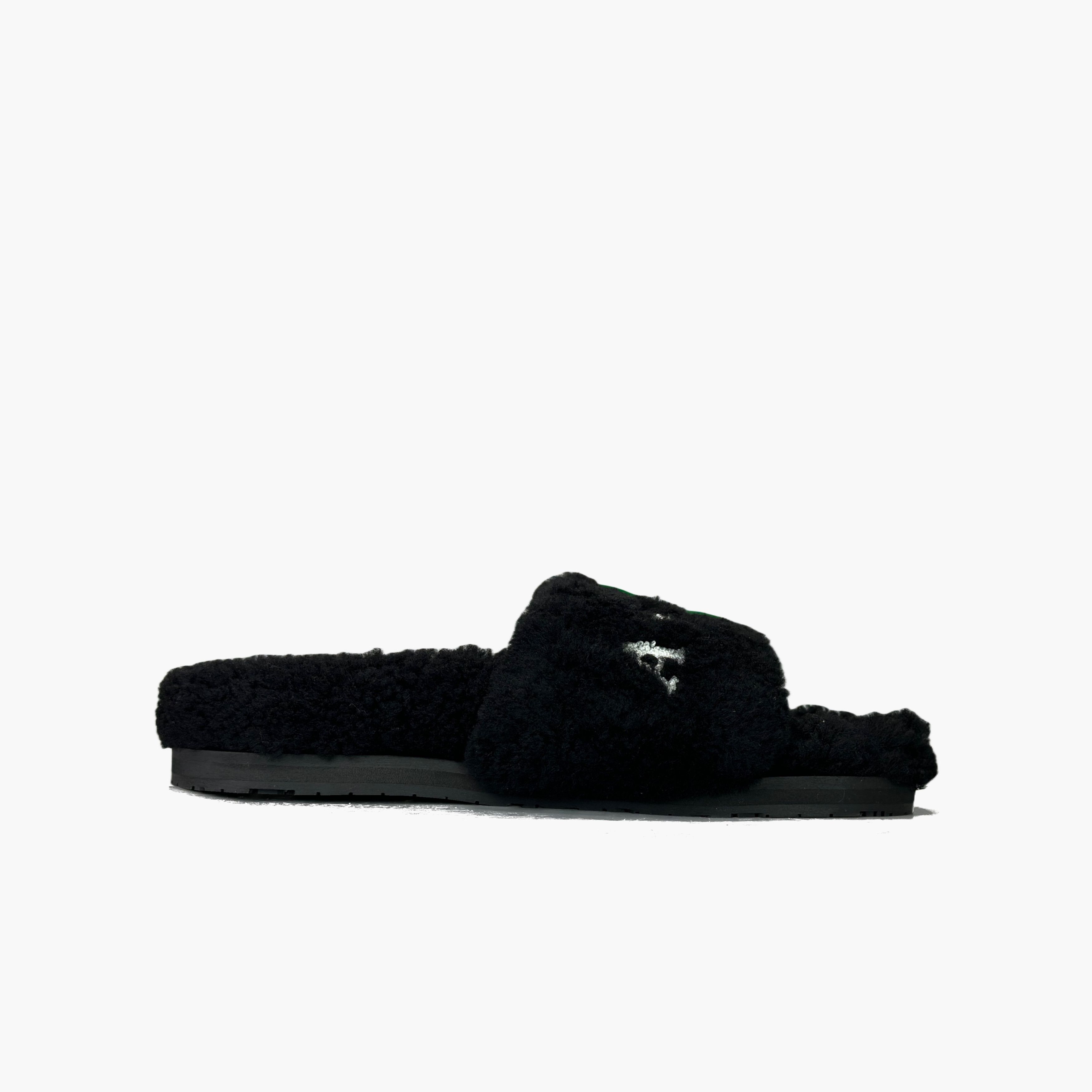 Amiri AMIRI Shearling Logo Slides Size 37 Size US 7 / IT 37 - 2 Thumbnail