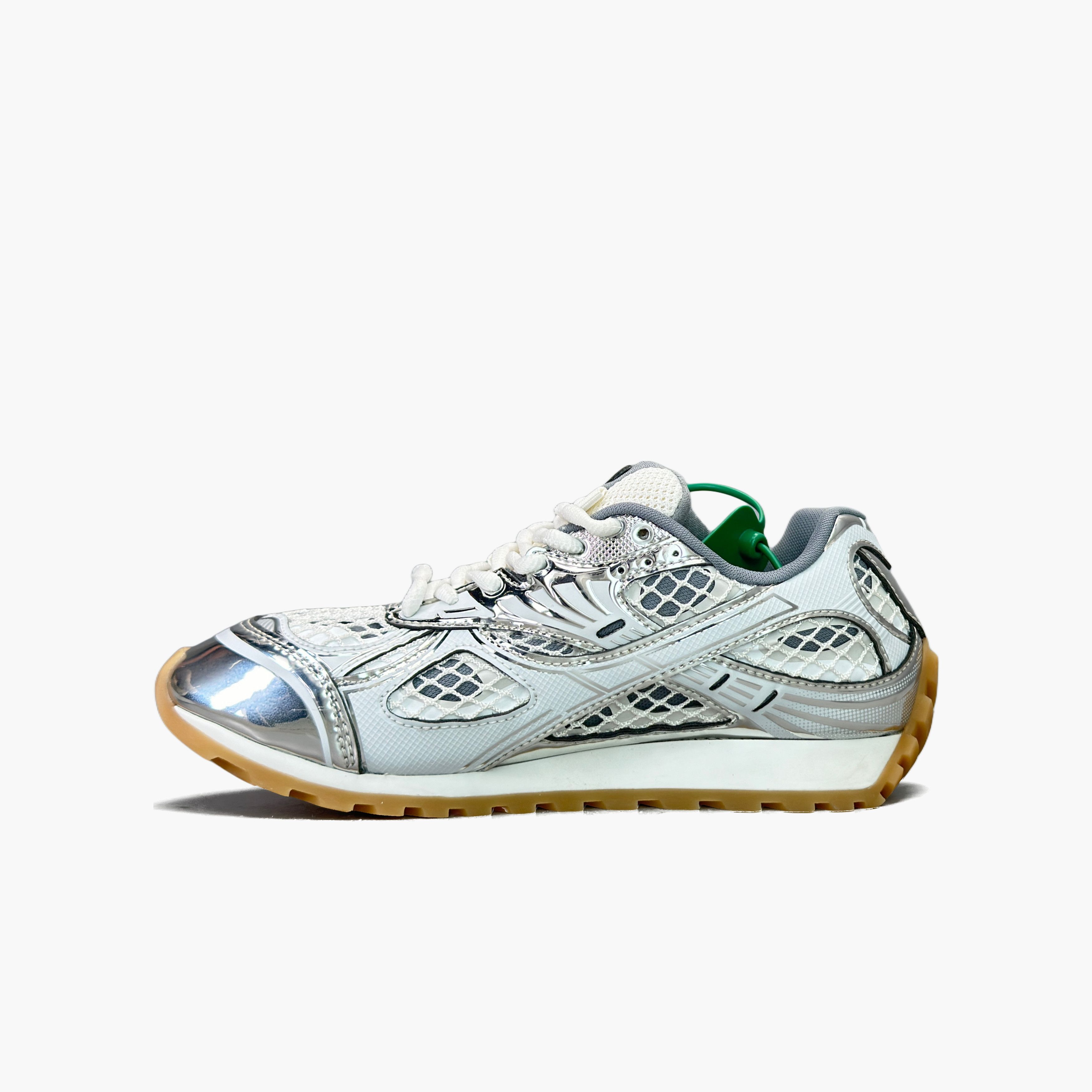 Bottega Veneta Bottega Veneta Orbit Sneakers Silver Size 37 Size US 7 / IT 37 - 3 Thumbnail