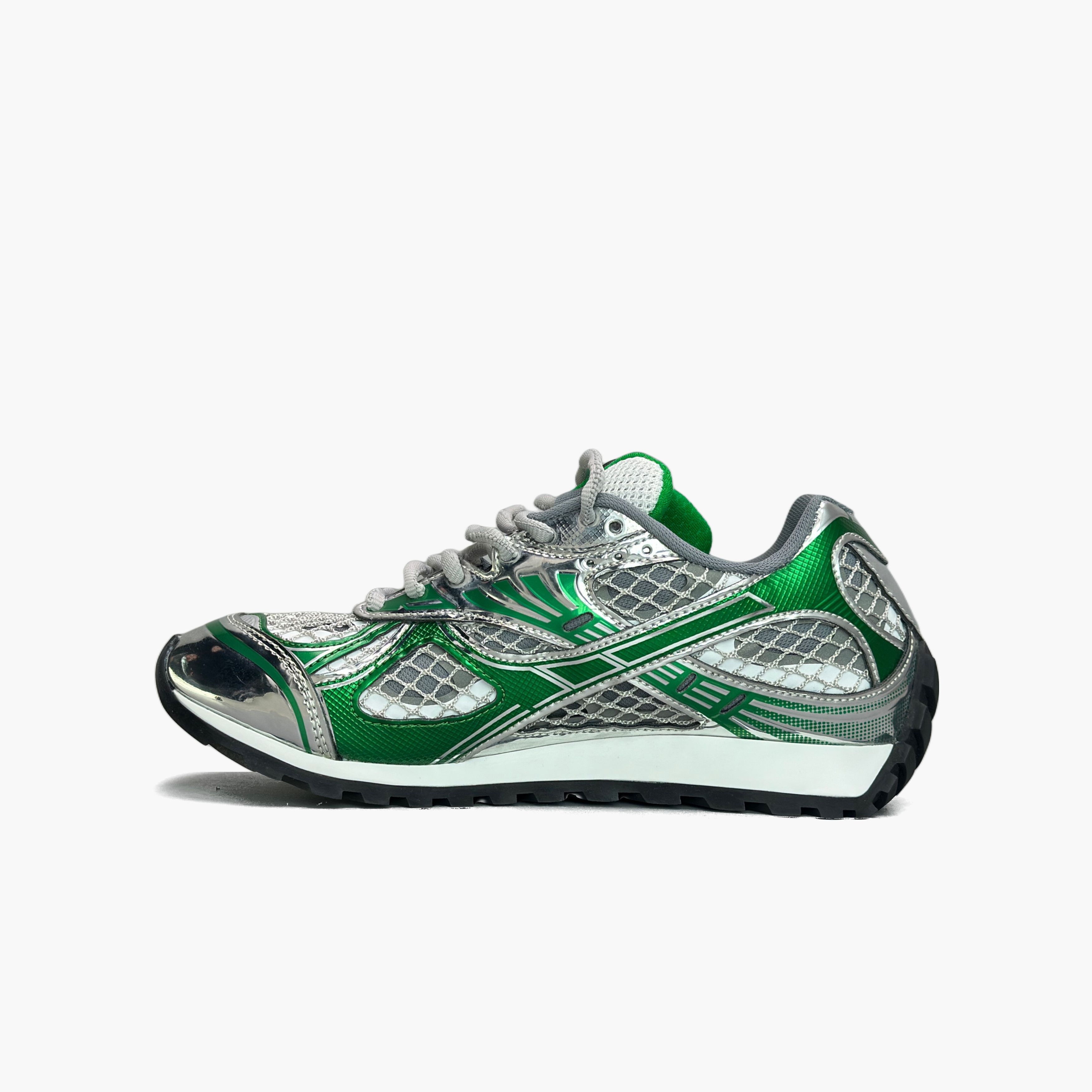 Bottega Veneta Bottega Veneta Orbit Low-Top Sneakers Green Size 36 Size US 6 / IT 36 - 3 Thumbnail