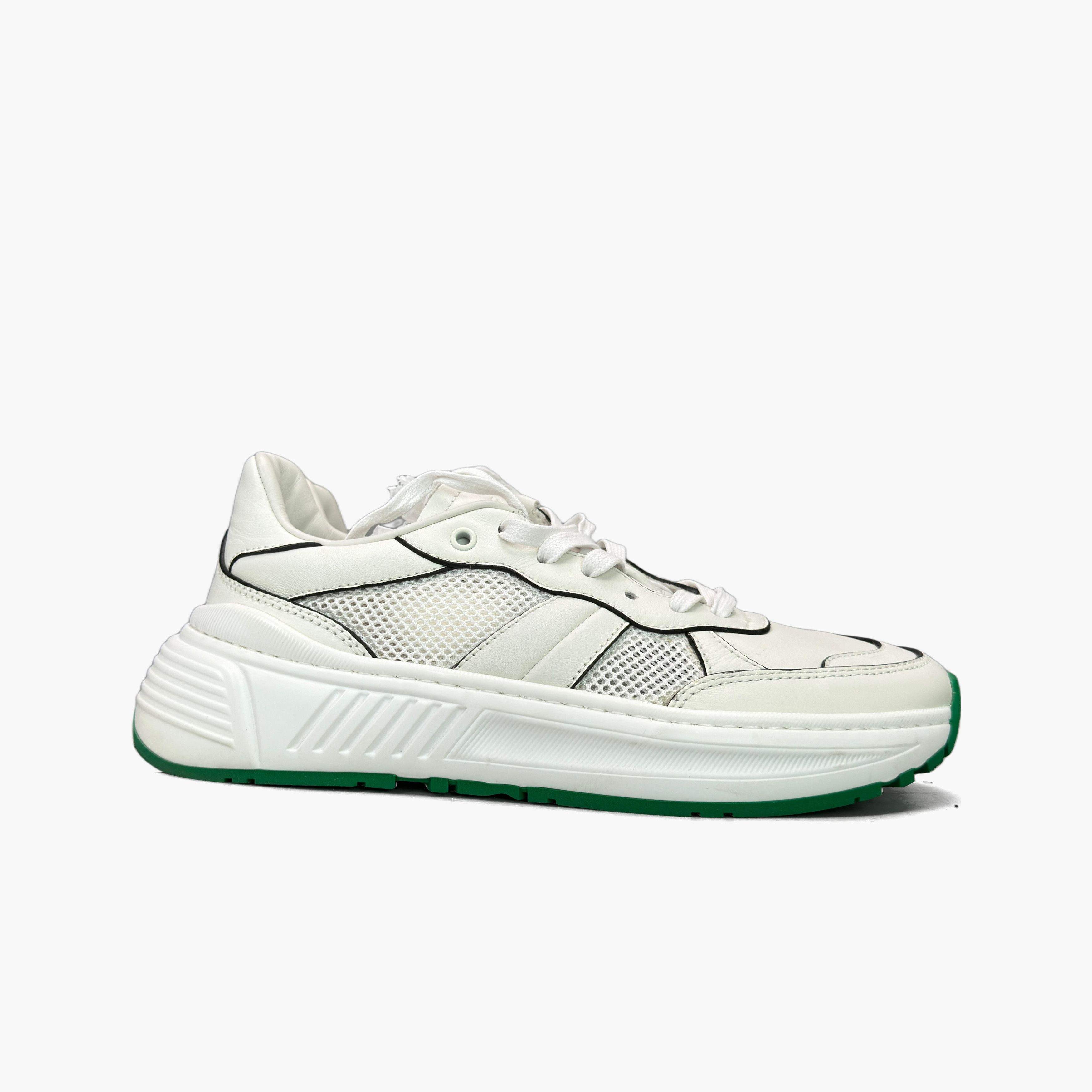 Bottega Veneta Bottega Veneta Leather Low-Top Sneakers Size 40.5 Size US 7.5 / EU 40-41 - 4 Thumbnail