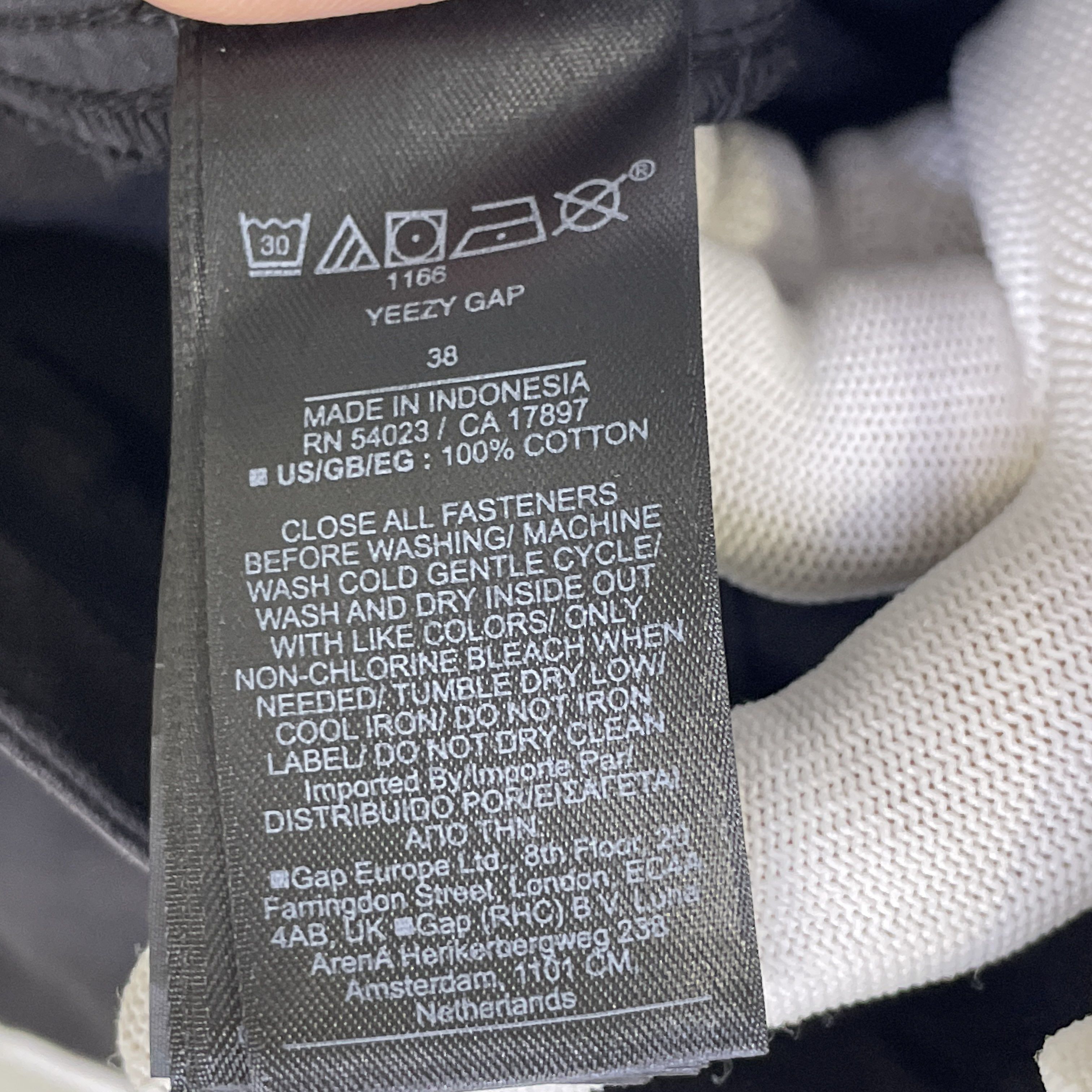 Yeezy Yeezy x Gap Black Casual Pants Size 38 Size US 38 / EU 54 - 3 Thumbnail