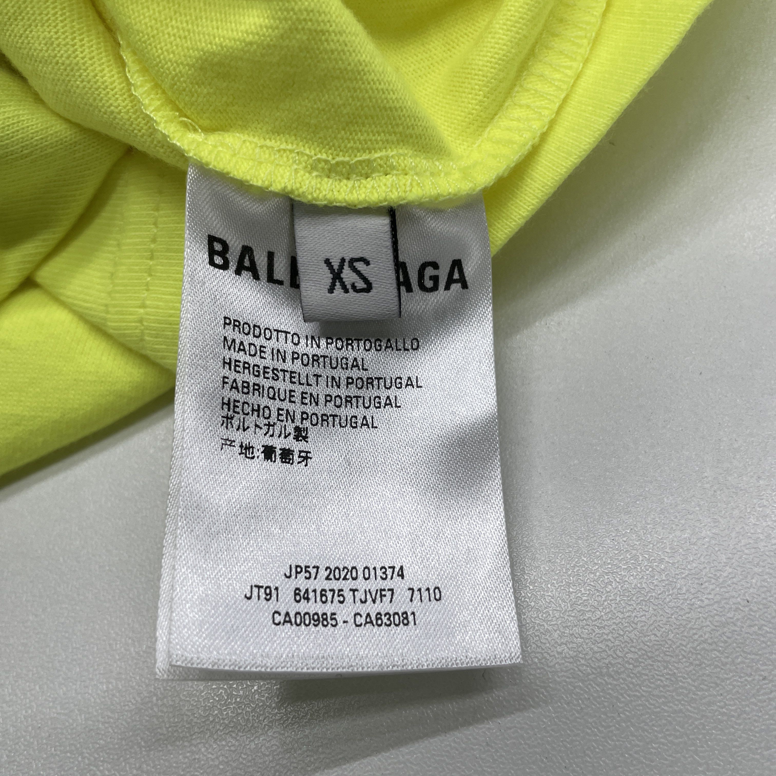 Balenciaga Balenciaga Wave Logo T-Shirt Yellow Size XS Size US XS / EU 42 / 0 - 3 Thumbnail