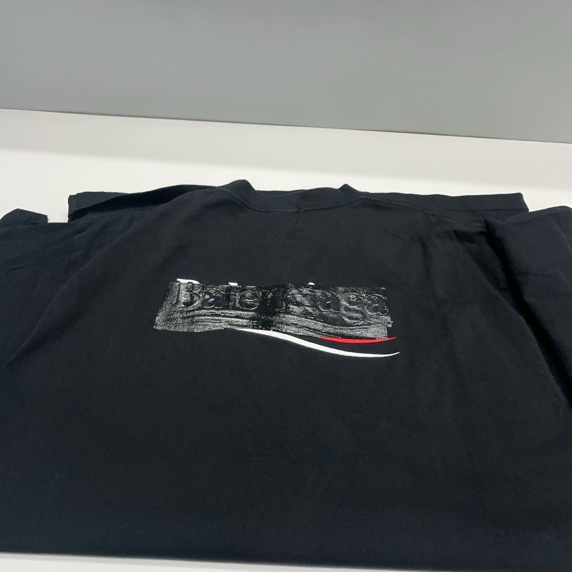 Balenciaga Balenciaga Logo Print T-Shirt Size S Size US S / EU 44-46 / 1 - 17 Thumbnail