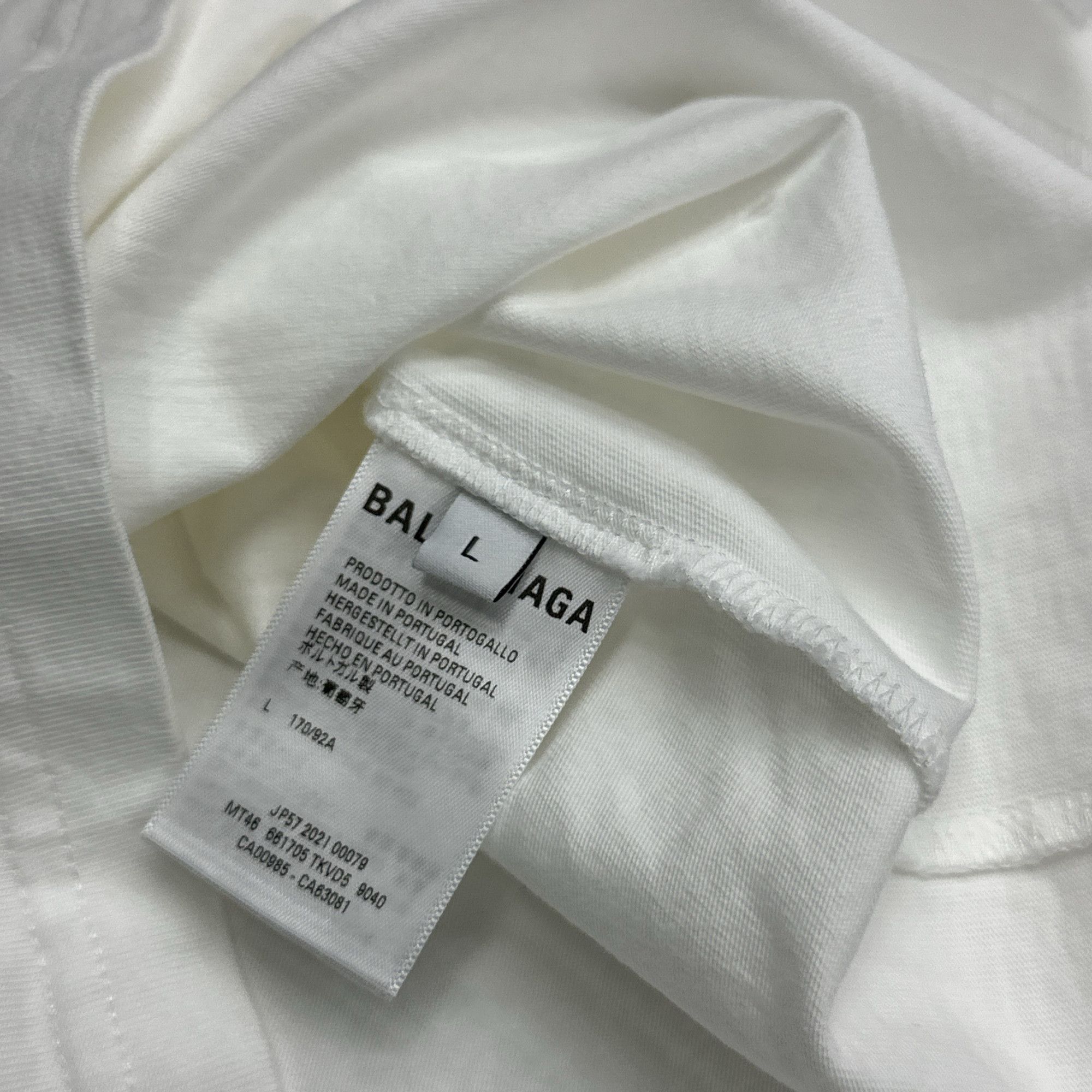 Balenciaga Balenciaga Blurry Logo T-Shirt Size L Size US L / EU 52-54 / 3 - 4 Thumbnail