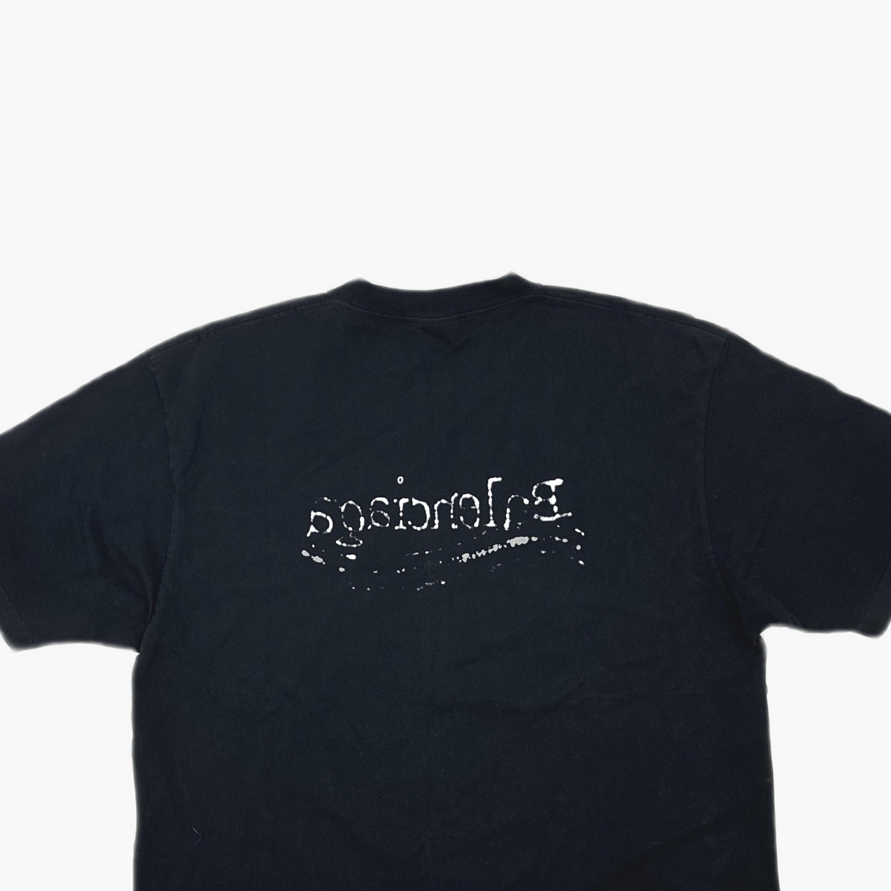 Balenciaga Balenciaga Wave Logo T-Shirt Size L Size US L / EU 52-54 / 3 - 3 Thumbnail