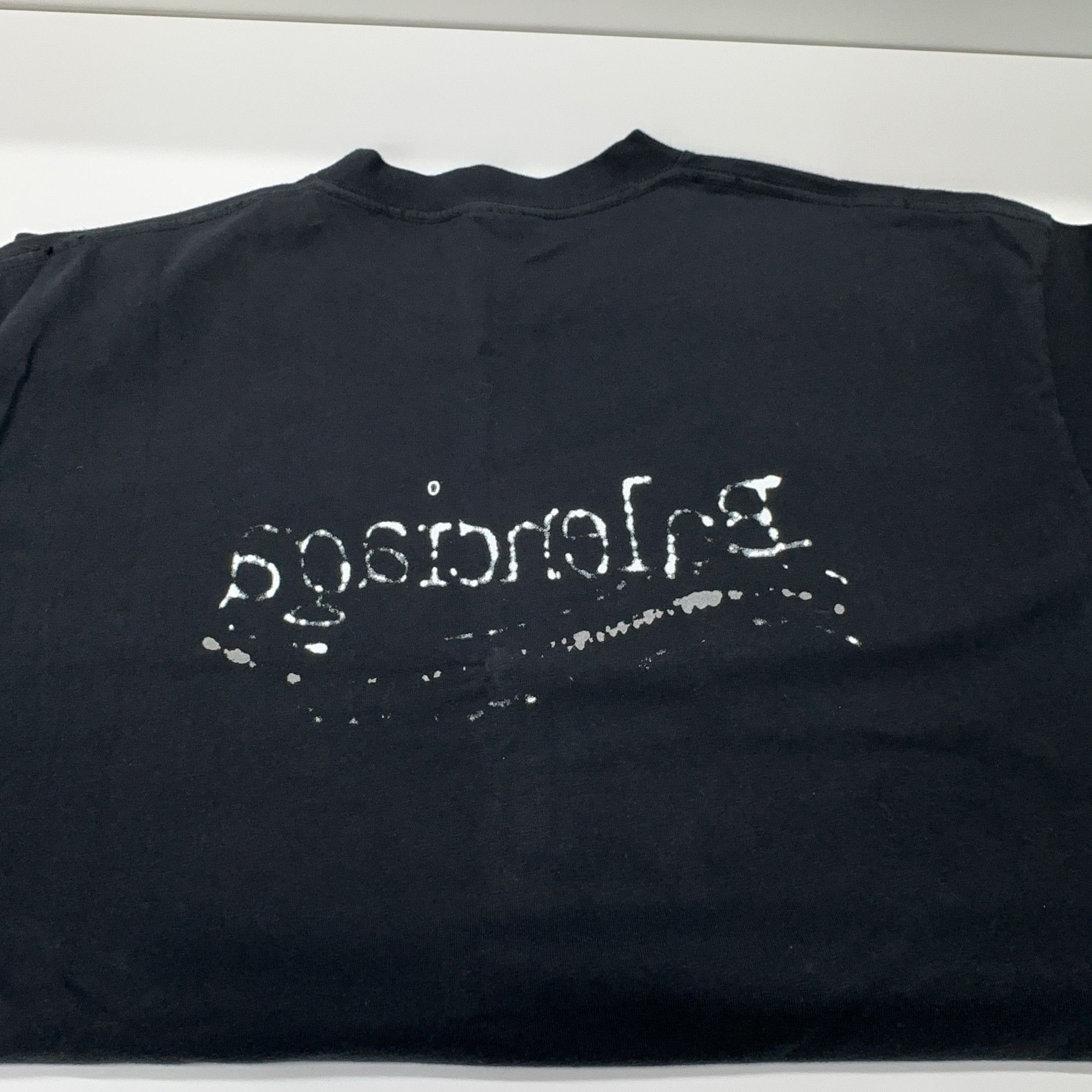 Balenciaga Balenciaga Wave Logo T-Shirt Size L Size US L / EU 52-54 / 3 - 16 Thumbnail