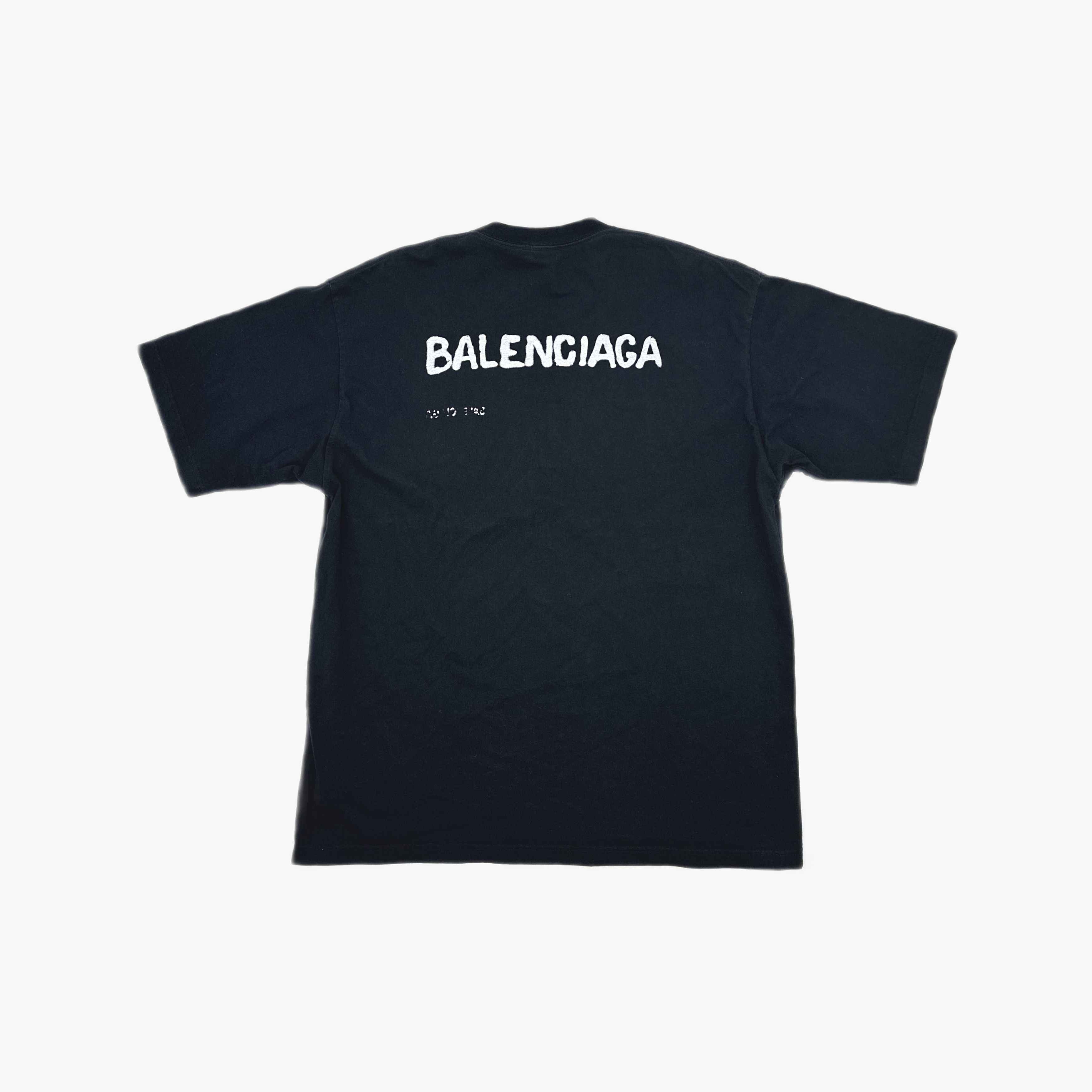 Balenciaga Balenciaga Logo Print T-Shirt Size L Size US L / EU 52-54 / 3 - 2 Thumbnail