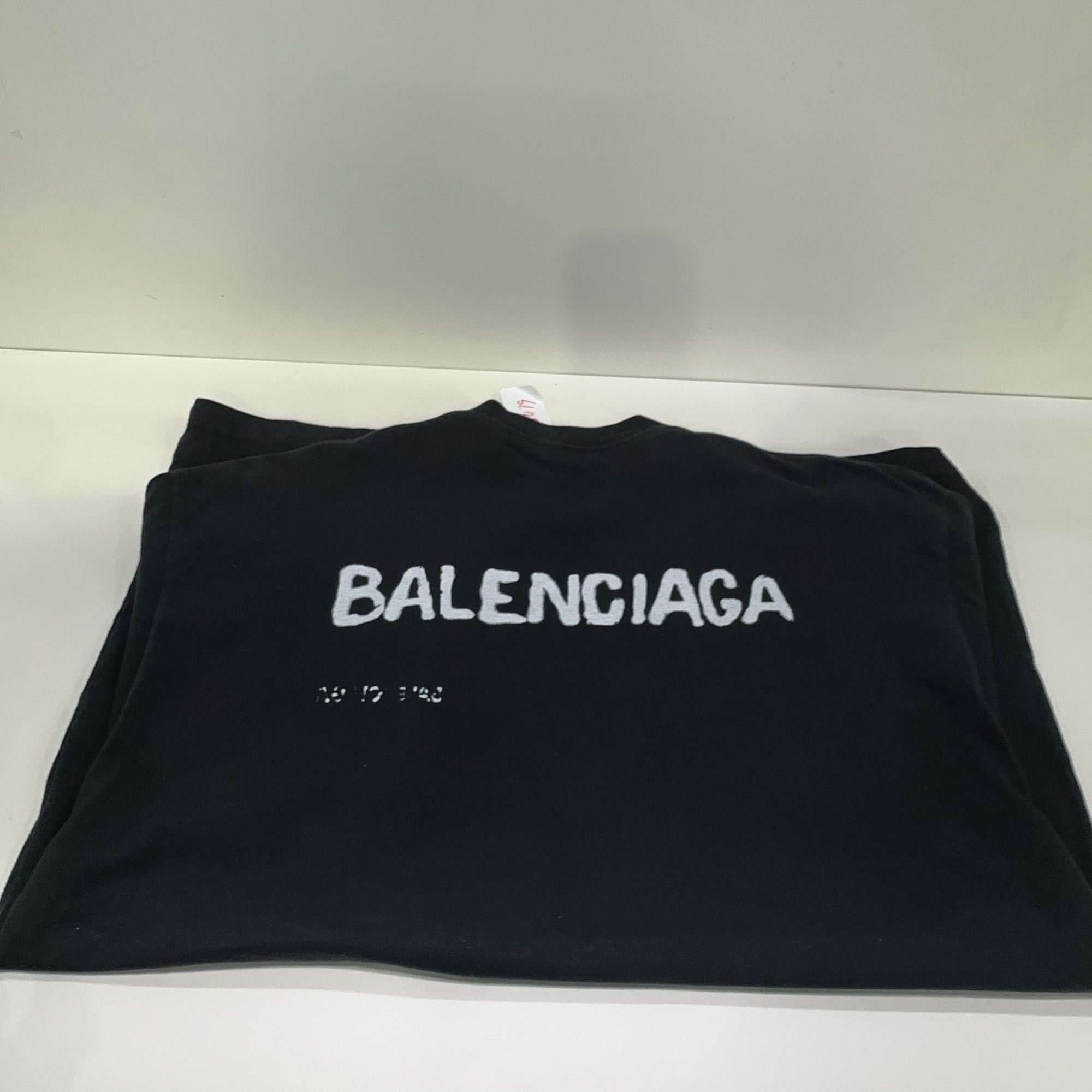 Balenciaga Balenciaga Logo Print T-Shirt Size L Size US L / EU 52-54 / 3 - 14 Thumbnail