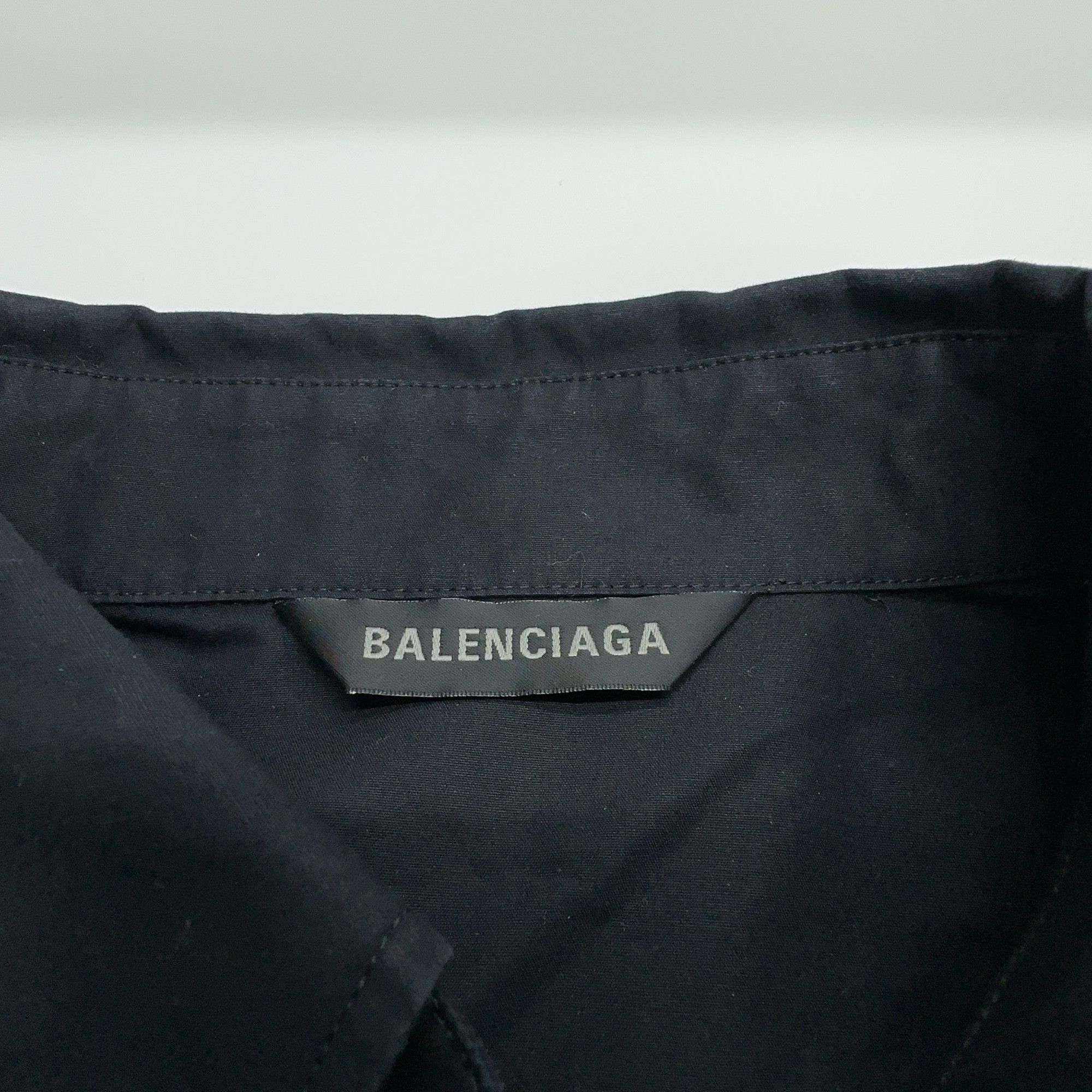 Balenciaga Balenciaga Tape Logo Button Up Shirt Size S Size US S / EU 44-46 / 1 - 4 Thumbnail