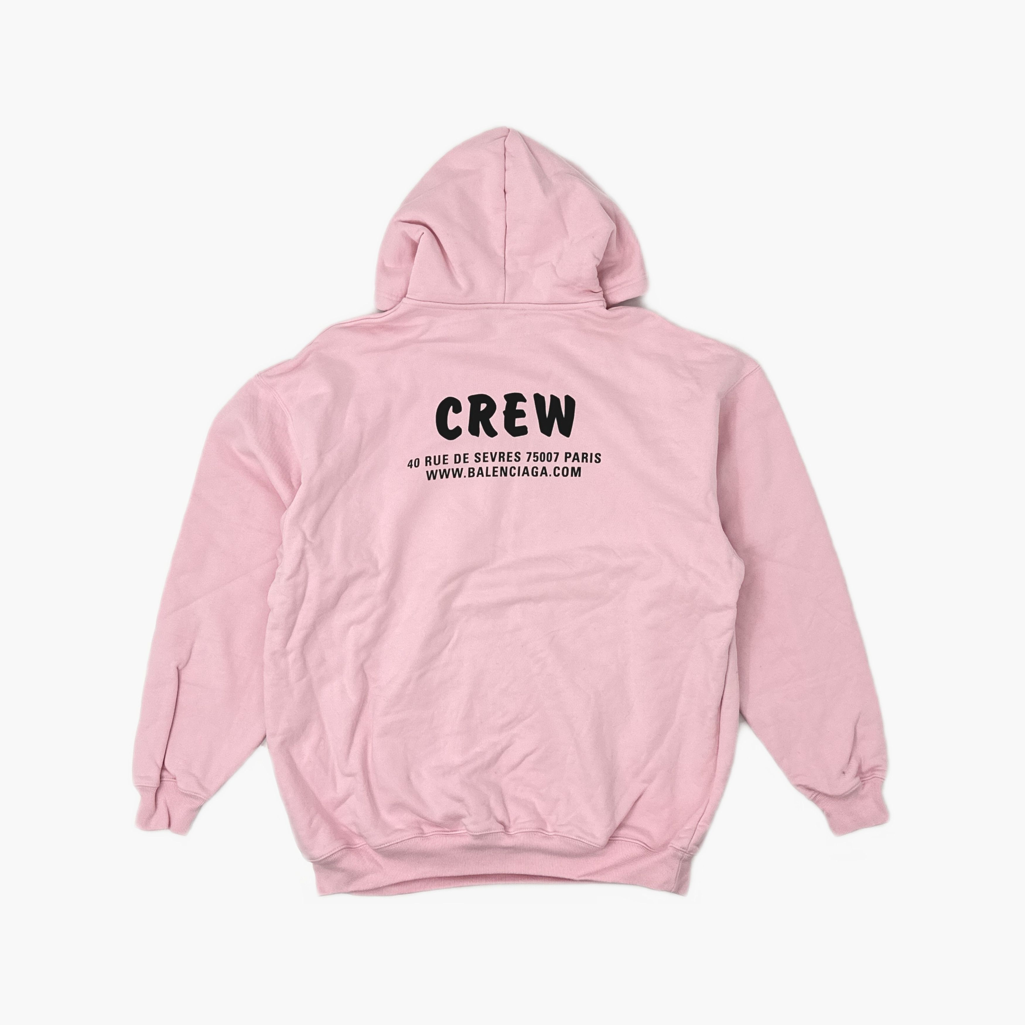 Balenciaga Balenciaga Pink Crew Logo Hoodie Size XS Size XS / US 0-2 / IT 36-38 - 2 Thumbnail
