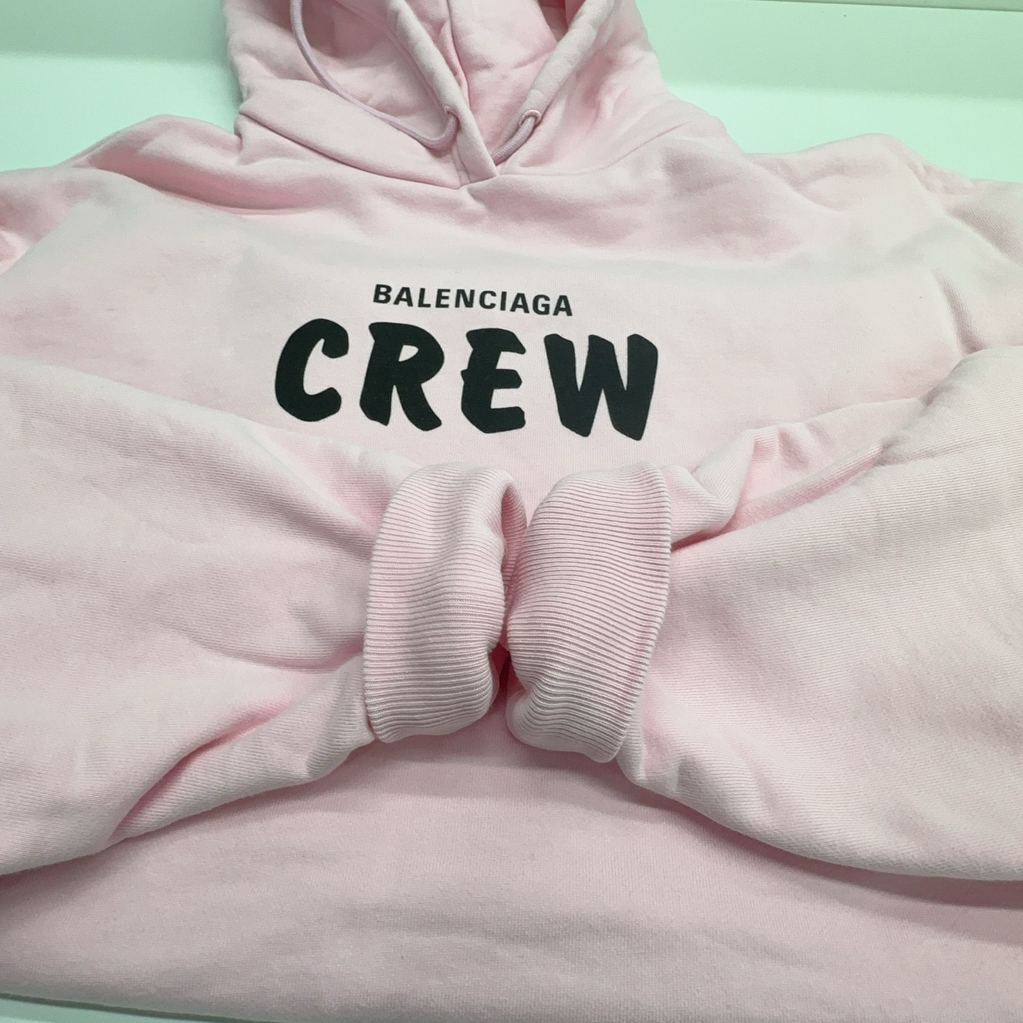 Balenciaga Balenciaga Pink Crew Logo Hoodie Size XS Size XS / US 0-2 / IT 36-38 - 9 Thumbnail