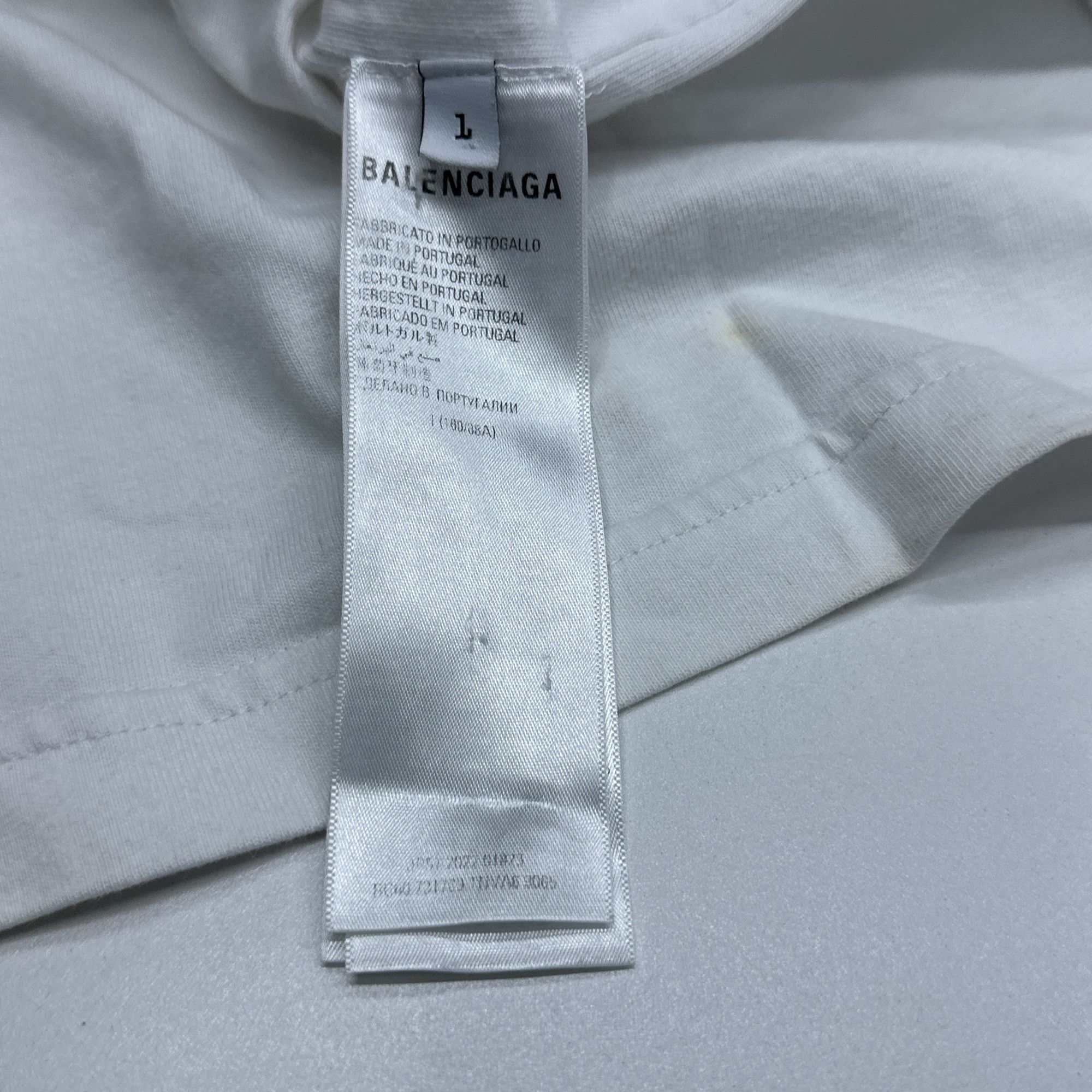 Adidas × Balenciaga Balenciaga x adidas Logo Embroidery T-Shirt Size L Size US L / EU 52-54 / 3 - 5 Thumbnail