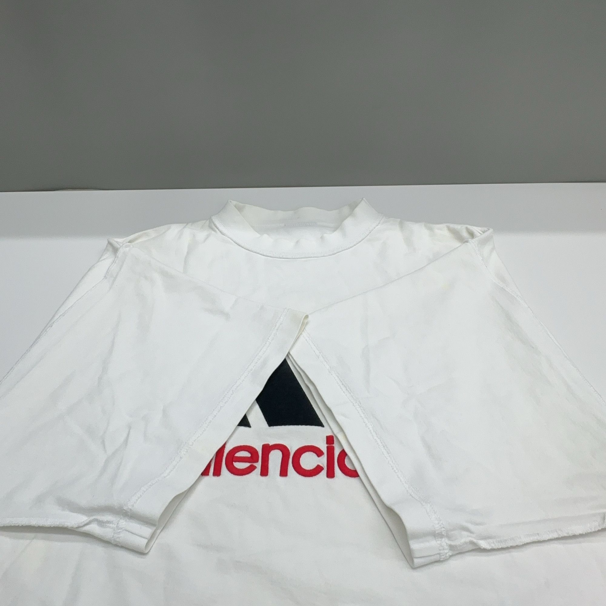 Adidas × Balenciaga Balenciaga x adidas Logo Embroidery T-Shirt Size L Size US L / EU 52-54 / 3 - 12 Thumbnail