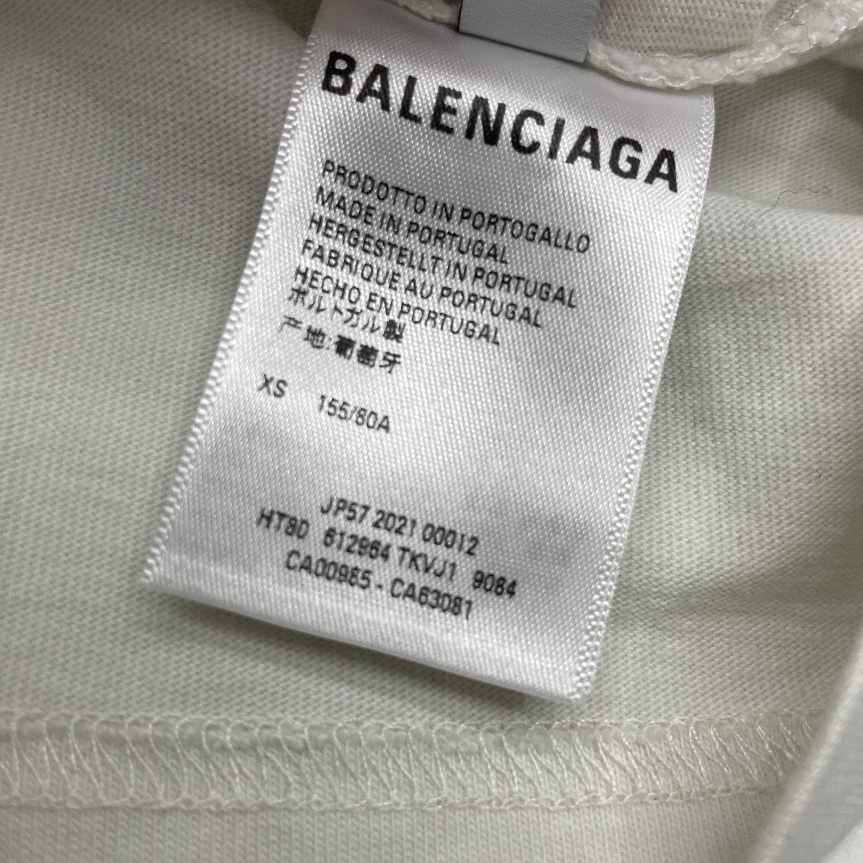 Balenciaga Balenciaga Wave Logo T-Shirt Size XS Size XS / US 0-2 / IT 36-38 - 4 Thumbnail
