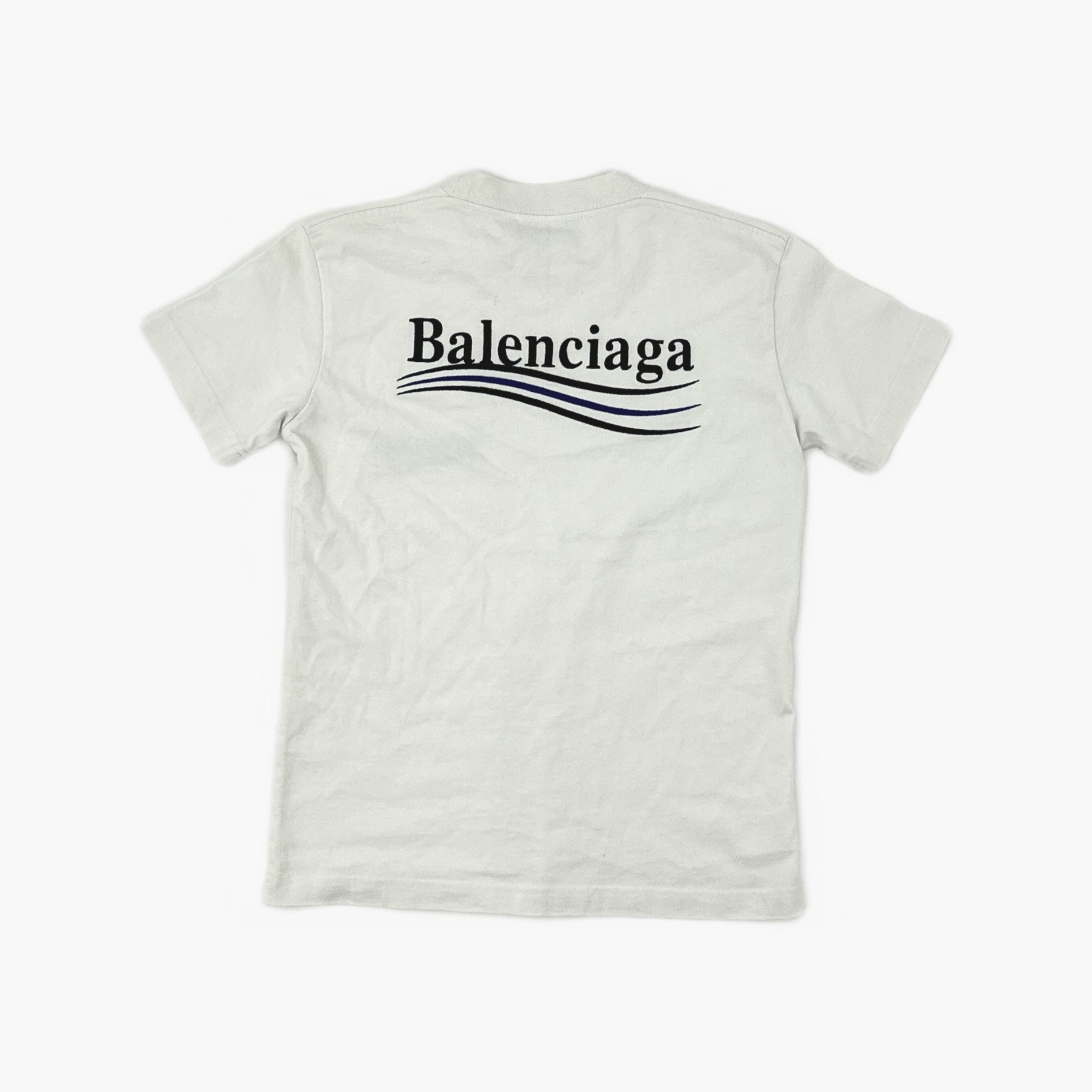 Balenciaga Balenciaga Wave Logo T-Shirt Size XS Size XS / US 0-2 / IT 36-38 - 2 Thumbnail