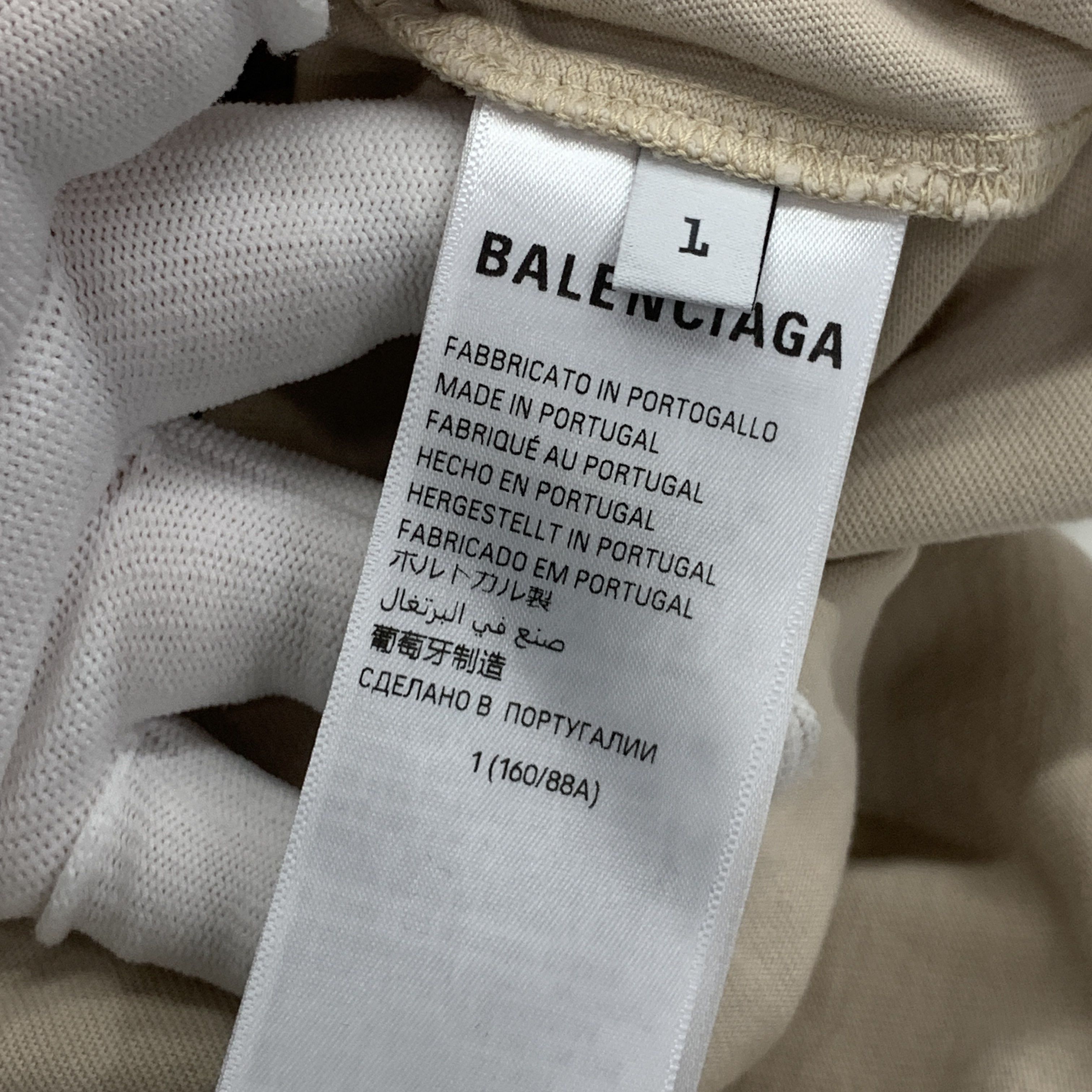 Balenciaga Balenciaga Logo Cotton T-Shirt Size S Size US S / EU 44-46 / 1 - 4 Thumbnail