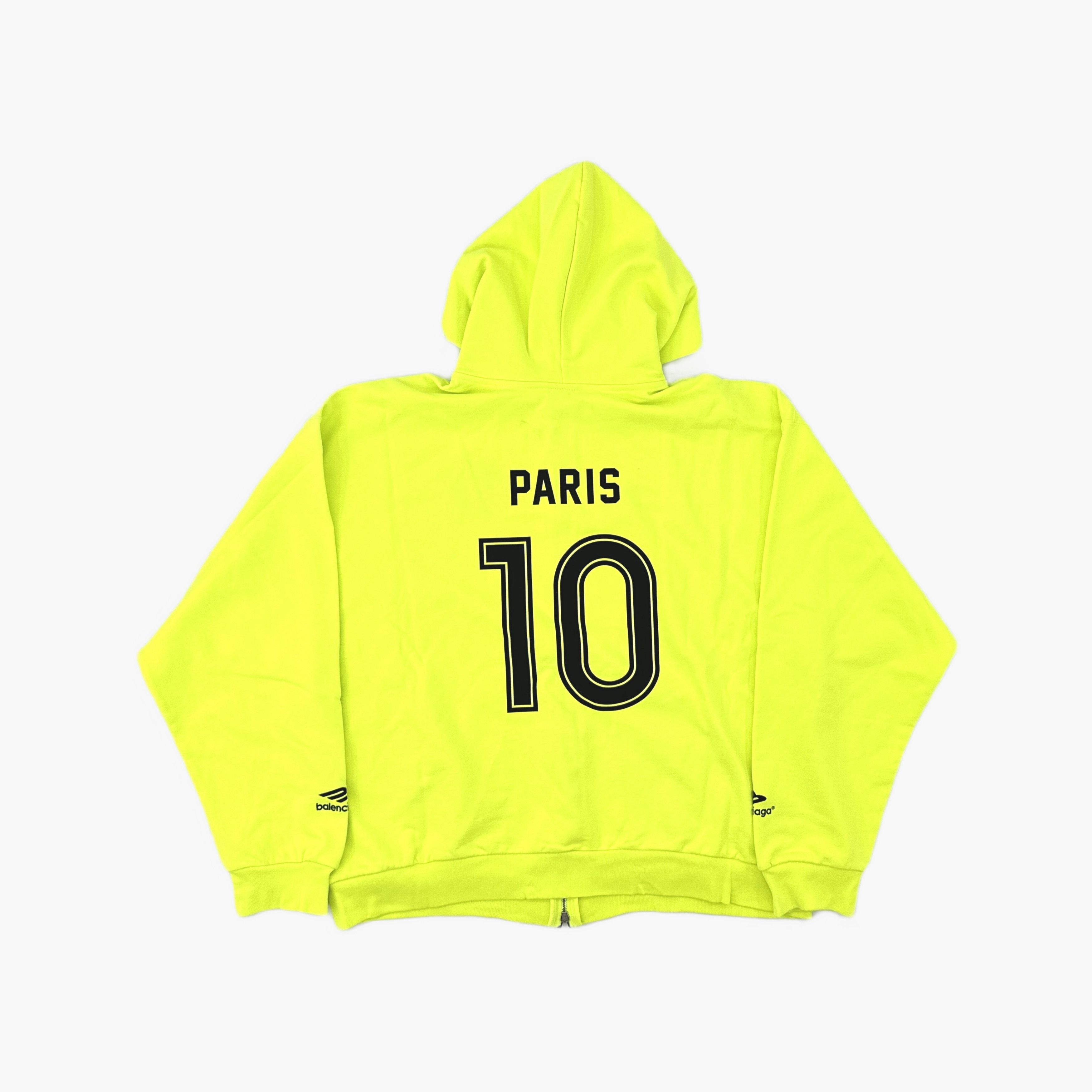 Balenciaga Balenciaga Paris Soccer Zip-Up Hoodie Size S Size US S / EU 44-46 / 1 - 2 Thumbnail