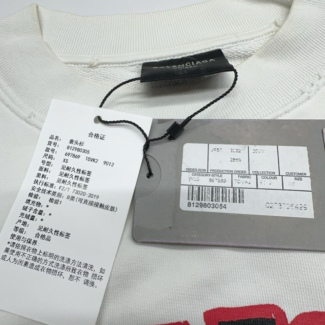 Balenciaga Balenciaga Shield Logo Crewneck Sweatshirt XS Size US XS / EU 42 / 0 - 6 Thumbnail