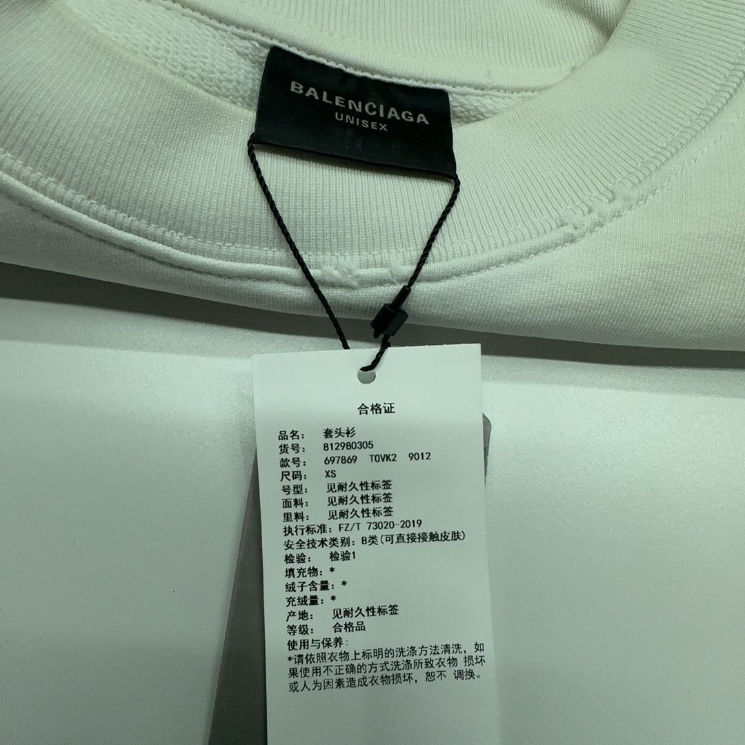 Balenciaga Balenciaga Shield Logo Crewneck Sweatshirt XS Size US XS / EU 42 / 0 - 3 Thumbnail