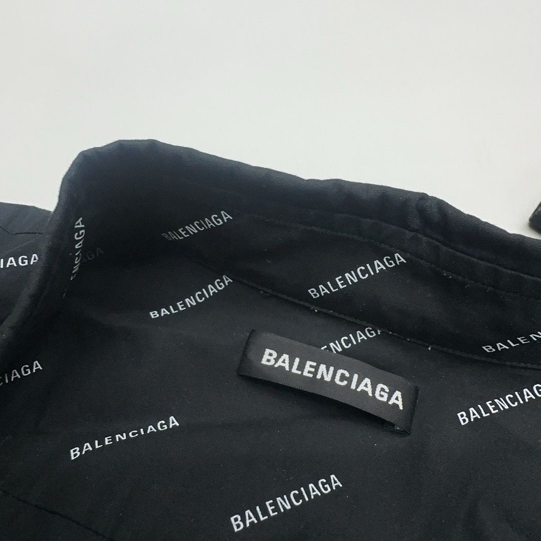 Balenciaga Balenciaga All-Over Logo Print Shirt Size S Size US S / EU 44-46 / 1 - 5 Thumbnail