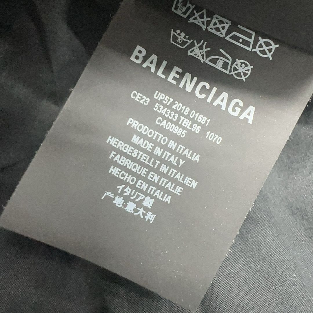 Balenciaga Balenciaga All-Over Logo Print Shirt Size S Size US S / EU 44-46 / 1 - 4 Thumbnail