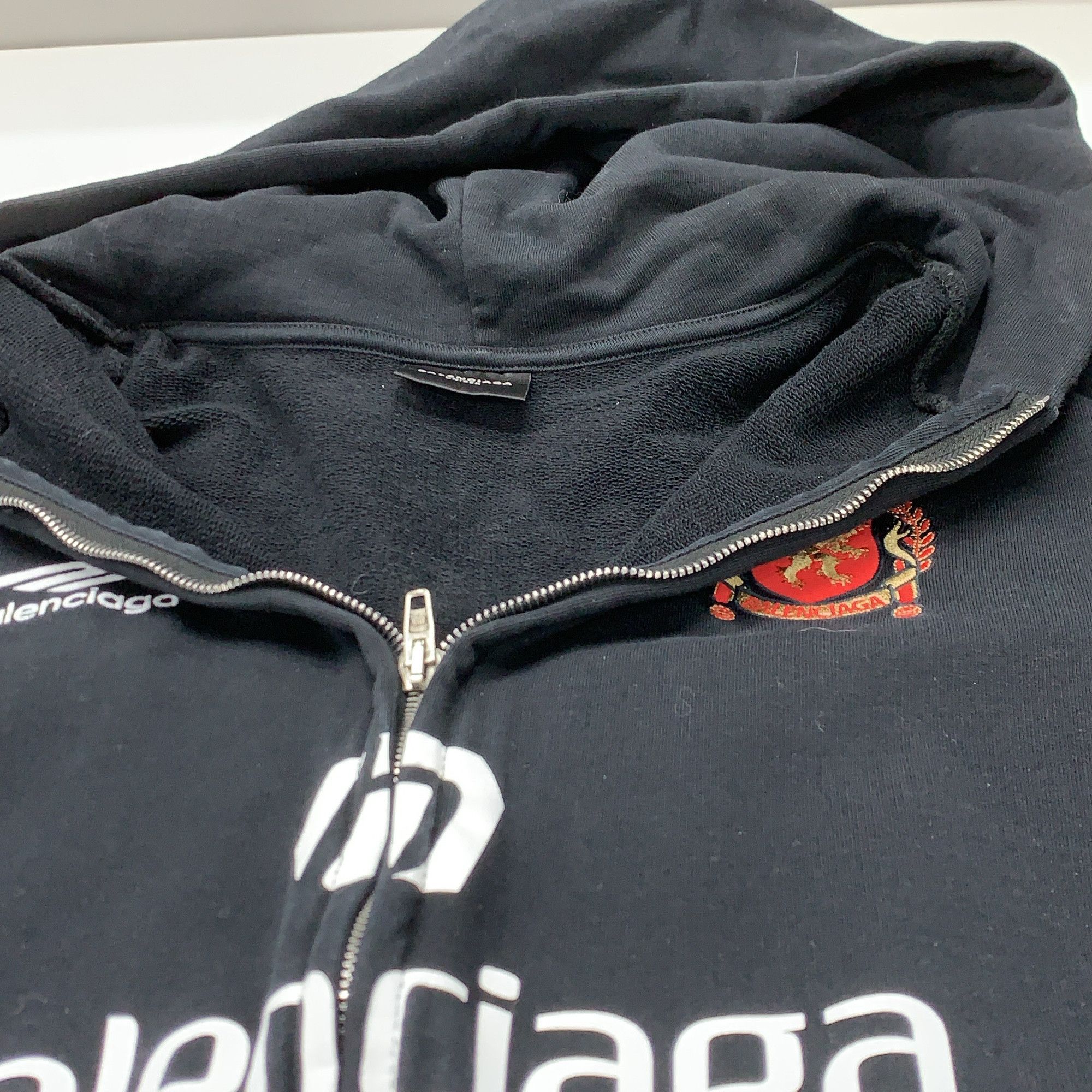 Balenciaga Balenciaga Paris 10 Zip Hoodie Size L Size US L / EU 52-54 / 3 - 6 Thumbnail