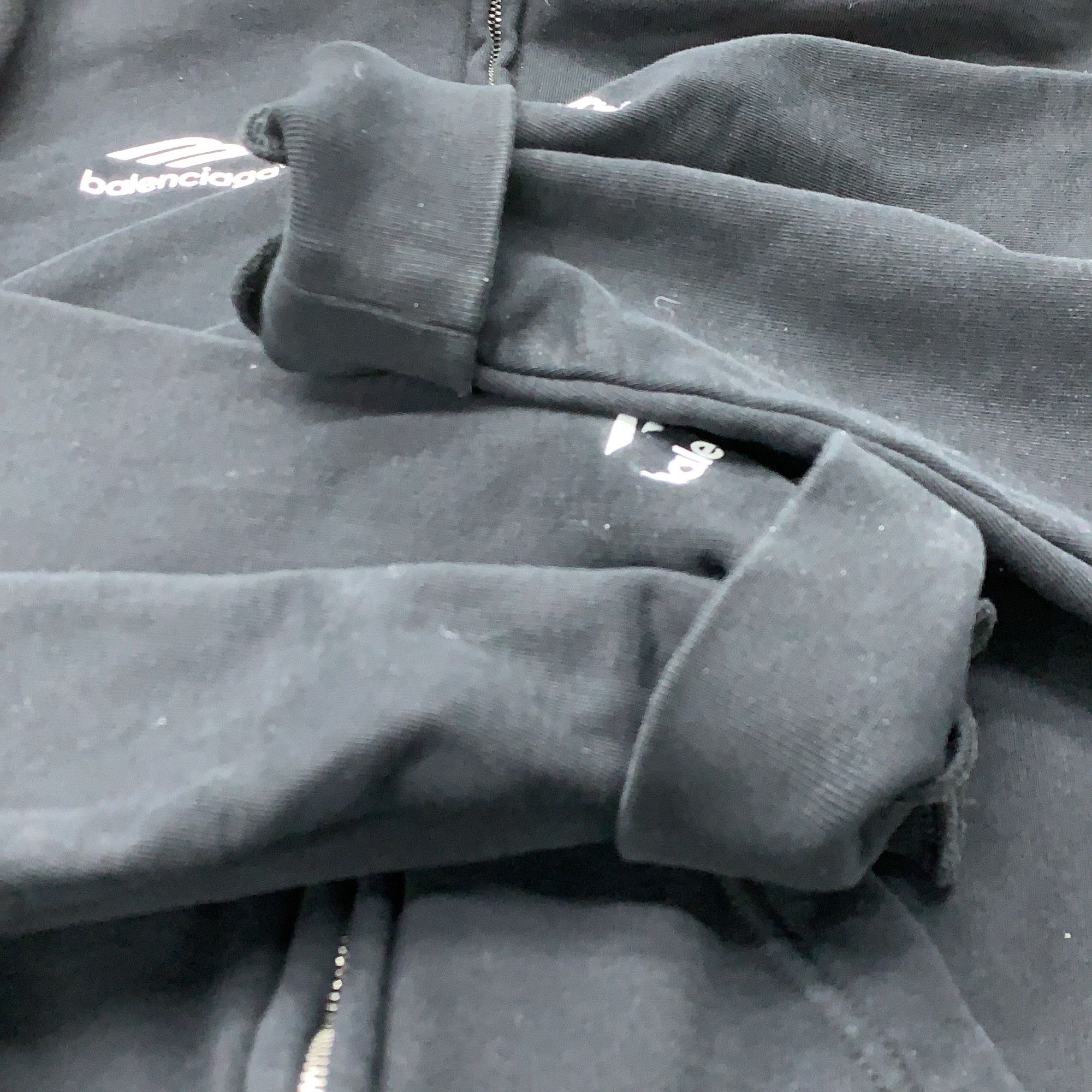 Balenciaga Balenciaga Paris 10 Zip Hoodie Size L Size US L / EU 52-54 / 3 - 9 Thumbnail