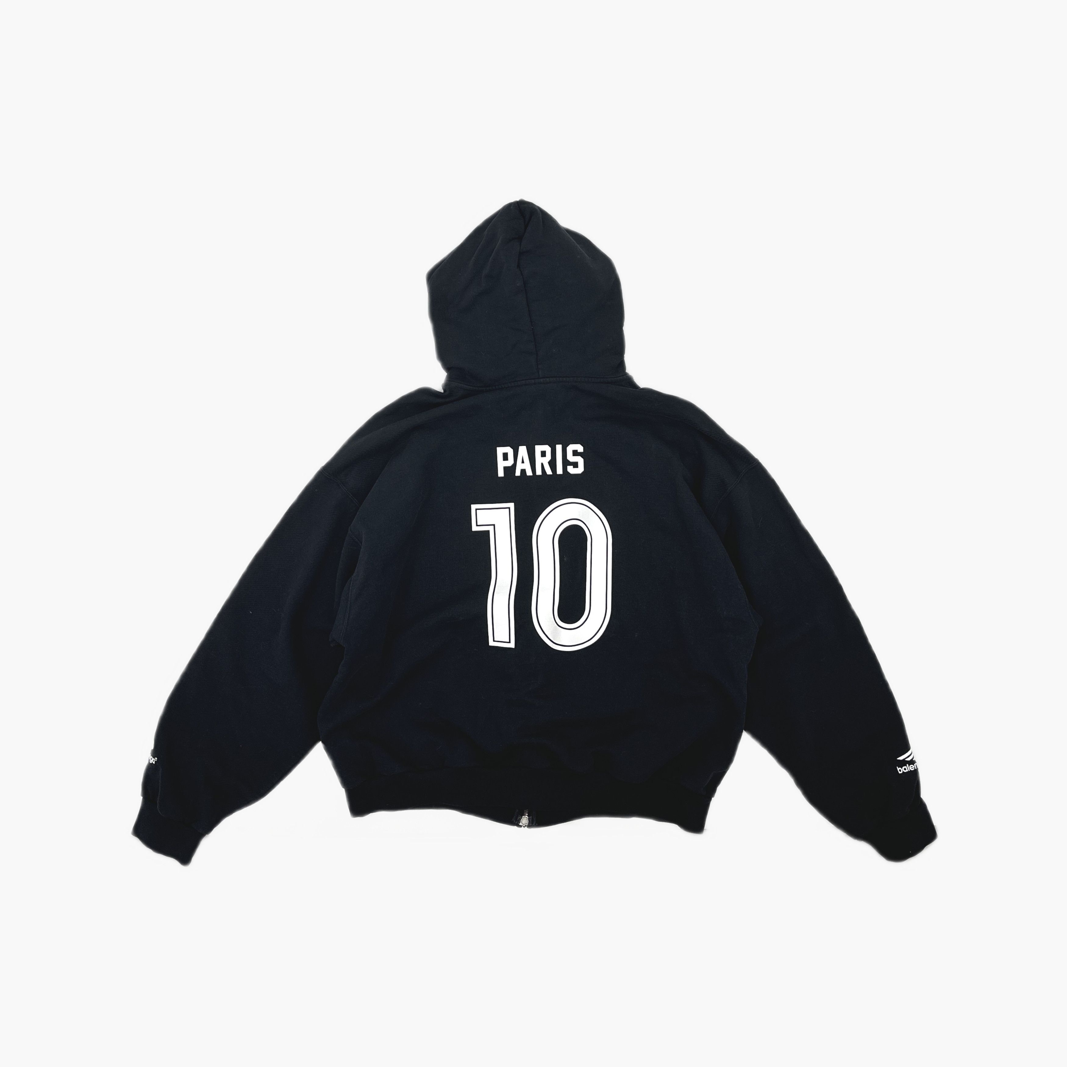 Balenciaga Balenciaga Paris 10 Zip Hoodie Size L Size US L / EU 52-54 / 3 - 2 Thumbnail