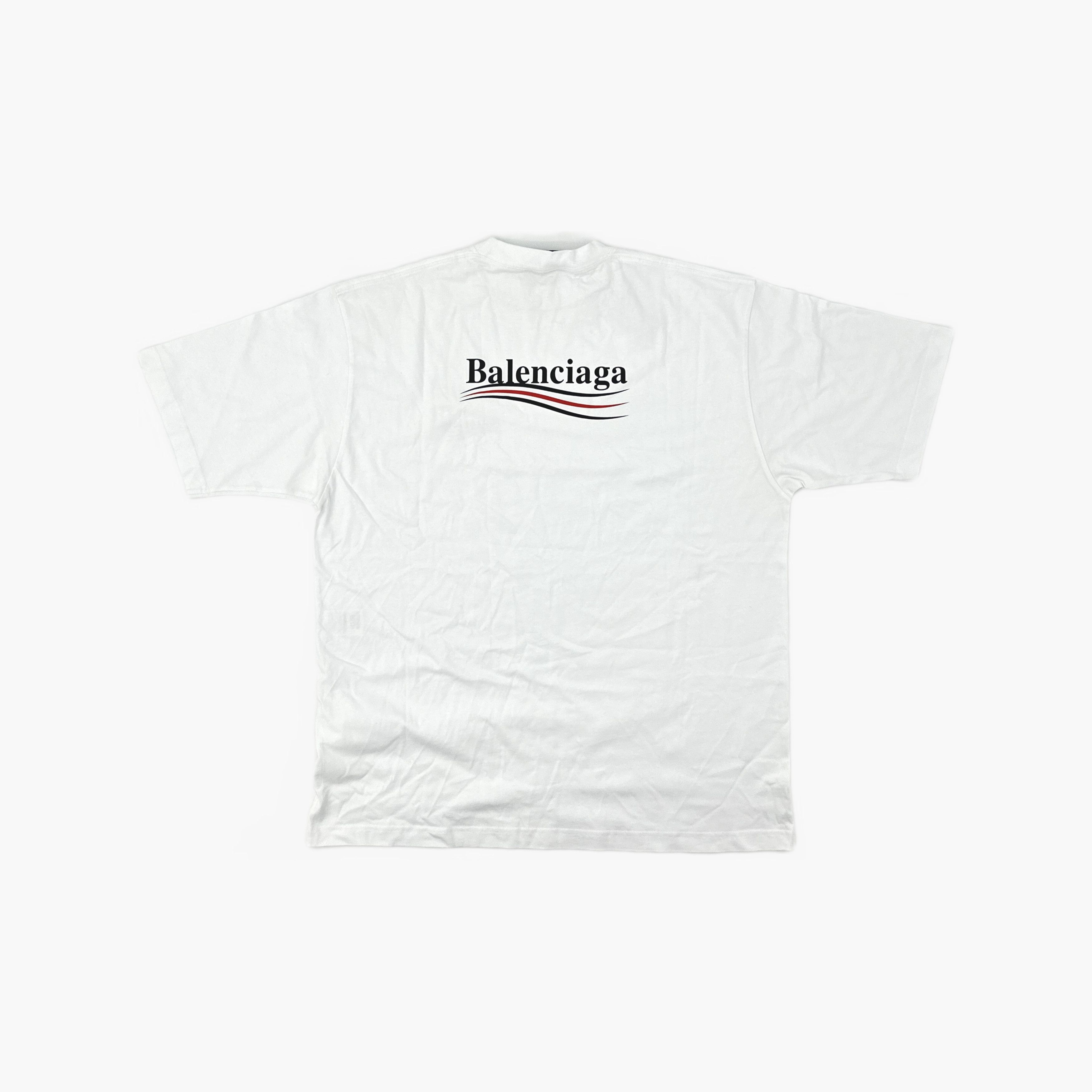Balenciaga Balenciaga Political Campaign Logo T-Shirt Size L Size US L / EU 52-54 / 3 - 2 Thumbnail