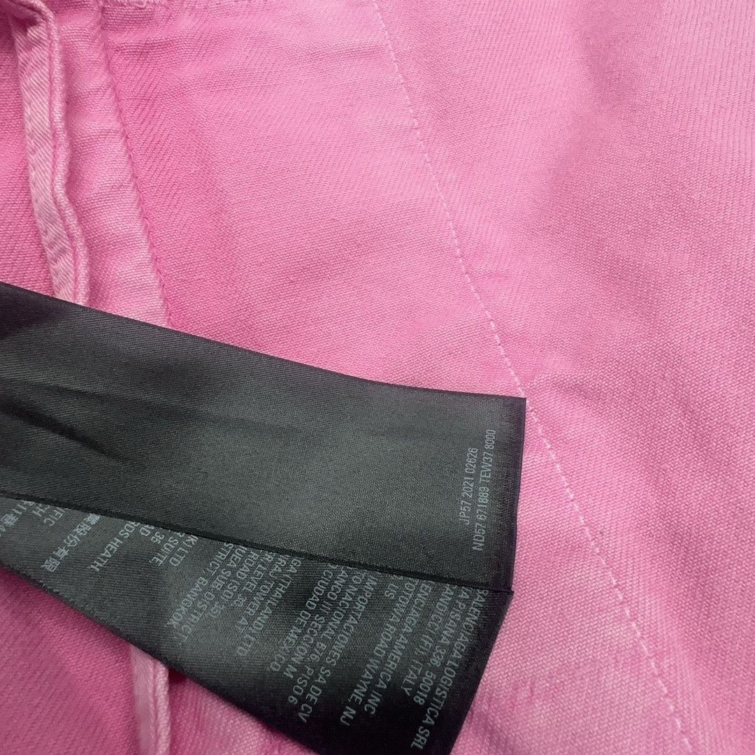 Balenciaga Balenciaga Pink Denim Jacket Size XS Size XS / US 0-2 / IT 36-38 - 4 Thumbnail