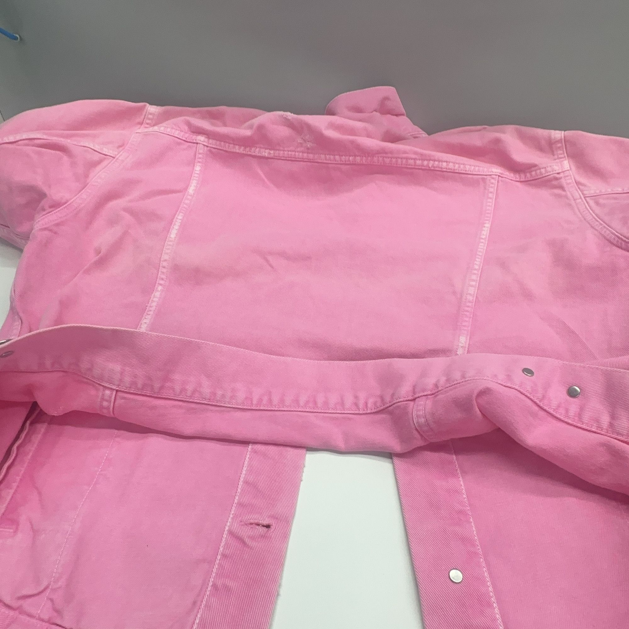 Balenciaga Balenciaga Pink Denim Jacket Size XS Size XS / US 0-2 / IT 36-38 - 9 Thumbnail