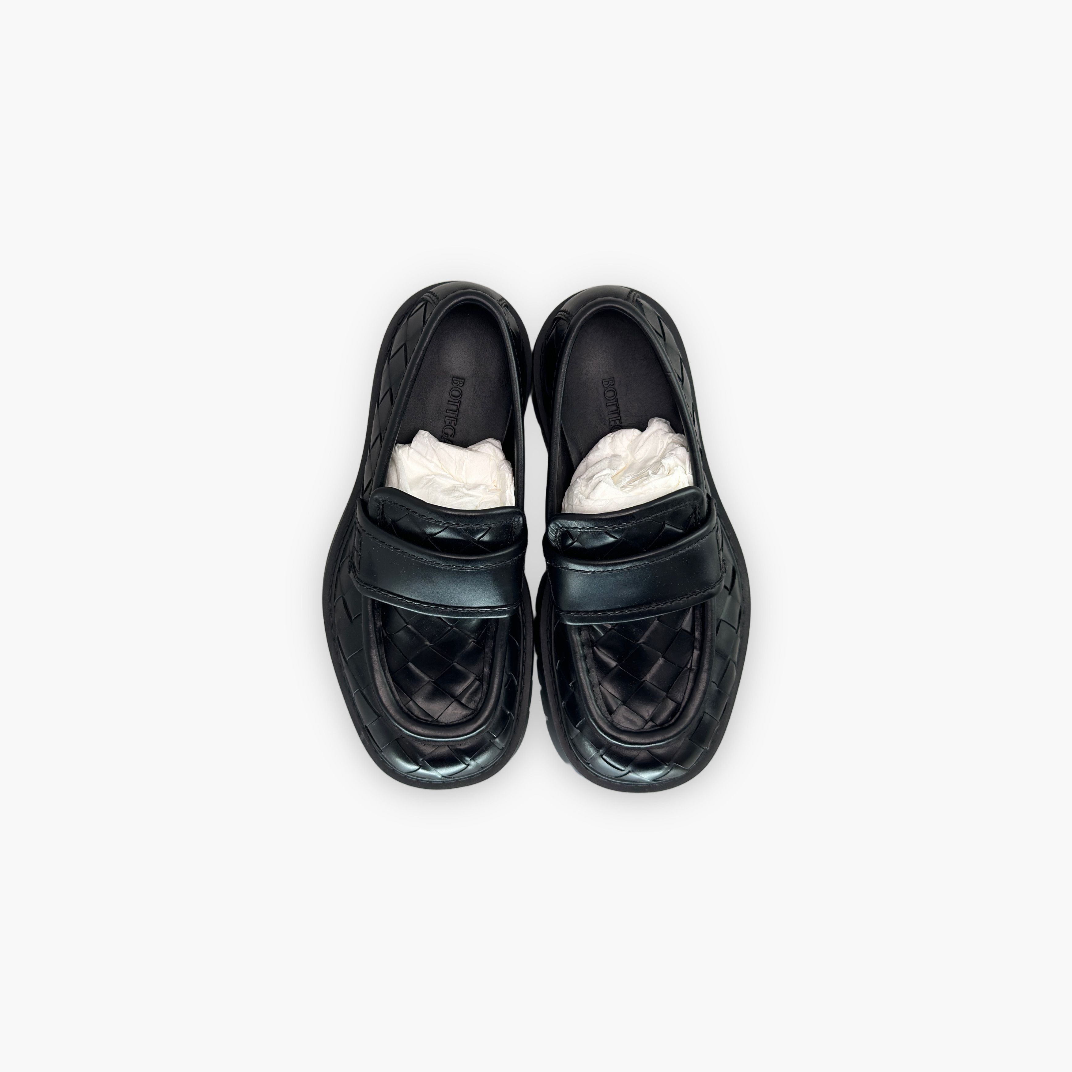 Bottega Veneta Bottega Veneta Intrecciato Leather Loafers Size 37 Size US 7 / IT 37 - 9 Thumbnail