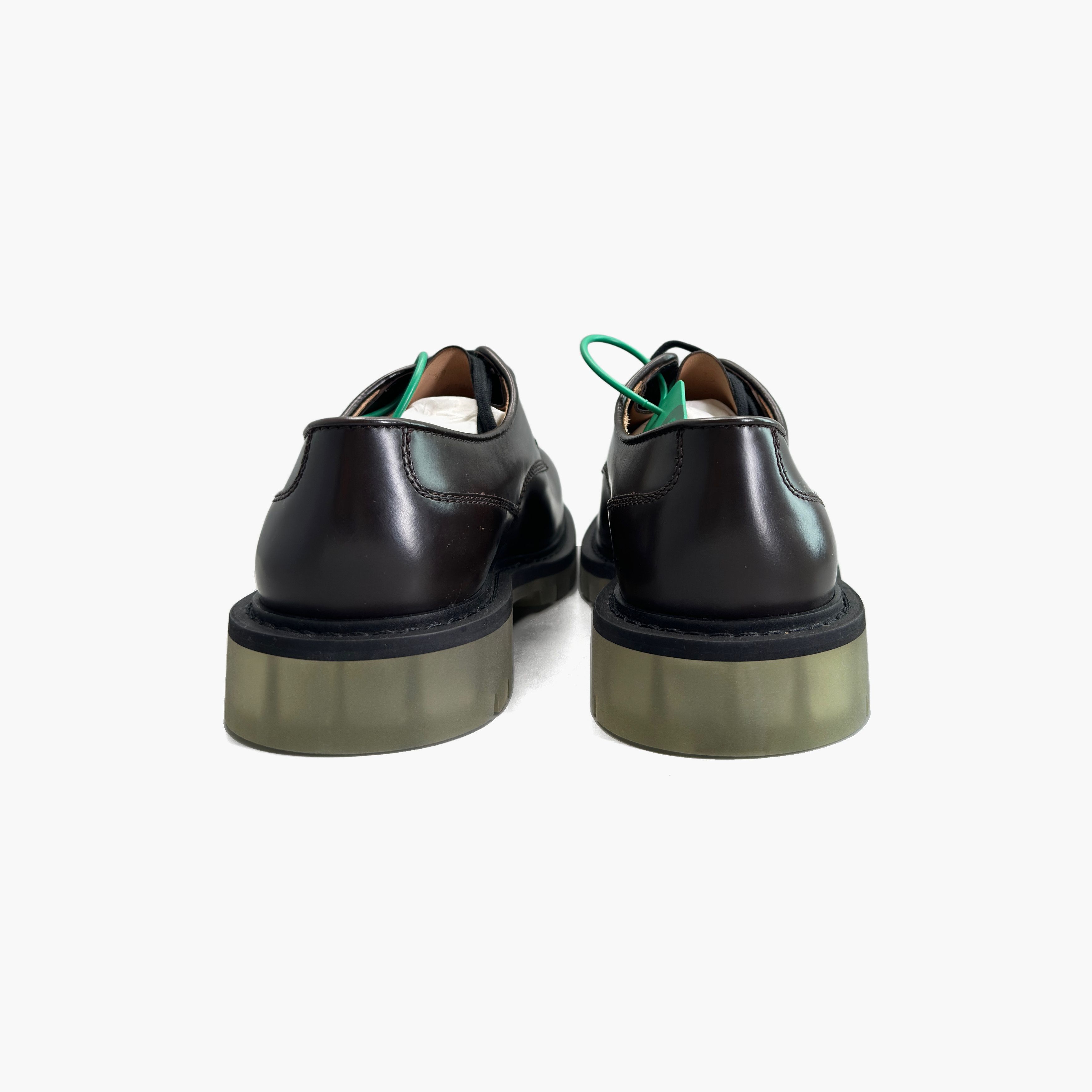 Bottega Veneta Bottega Veneta Brown Leather Lug Sole Derby Shoes Size 39 Size US 6 / EU 39 - 6 Thumbnail