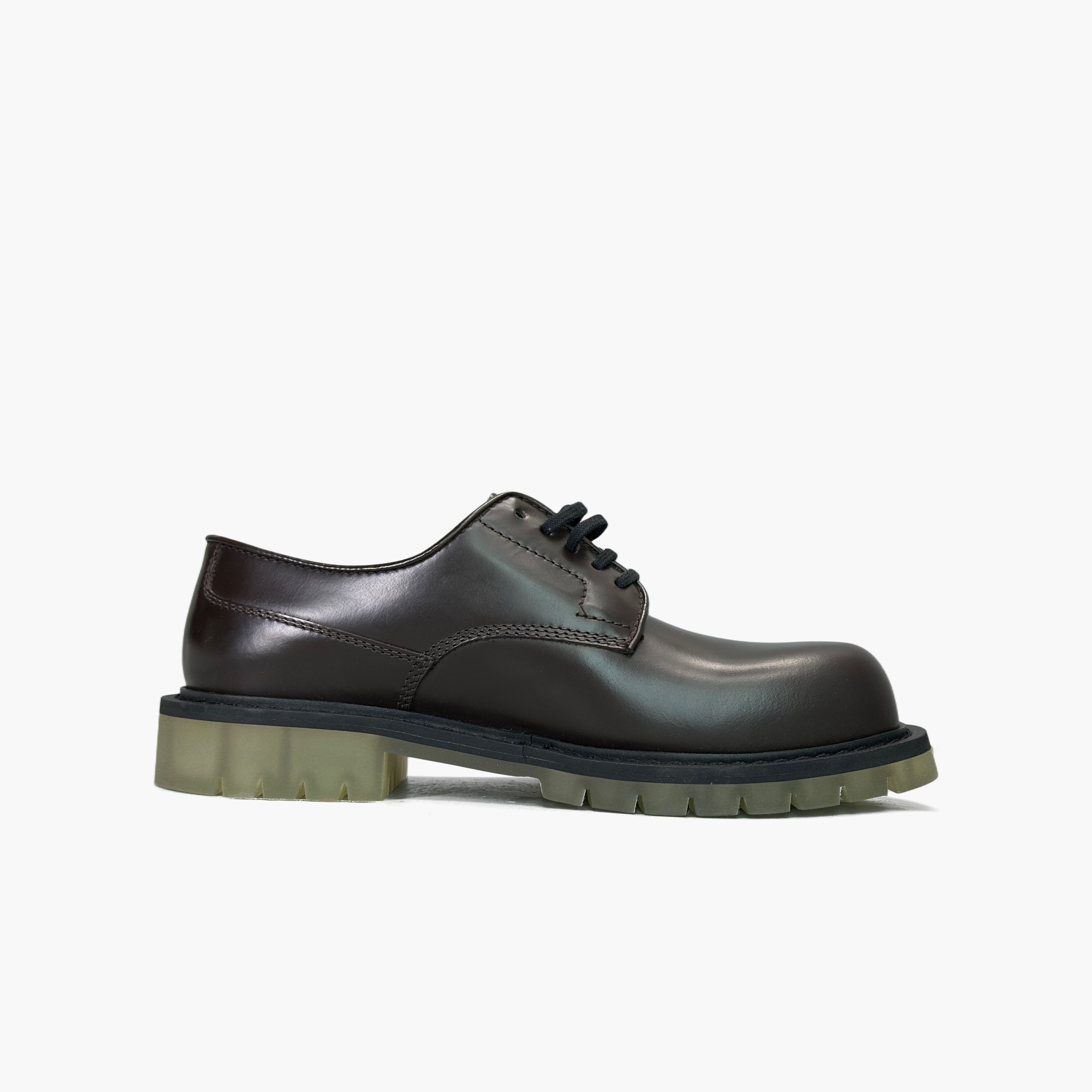 Bottega Veneta Bottega Veneta Brown Leather Lug Sole Derby Shoes Size 39 Size US 6 / EU 39 - 2 Thumbnail
