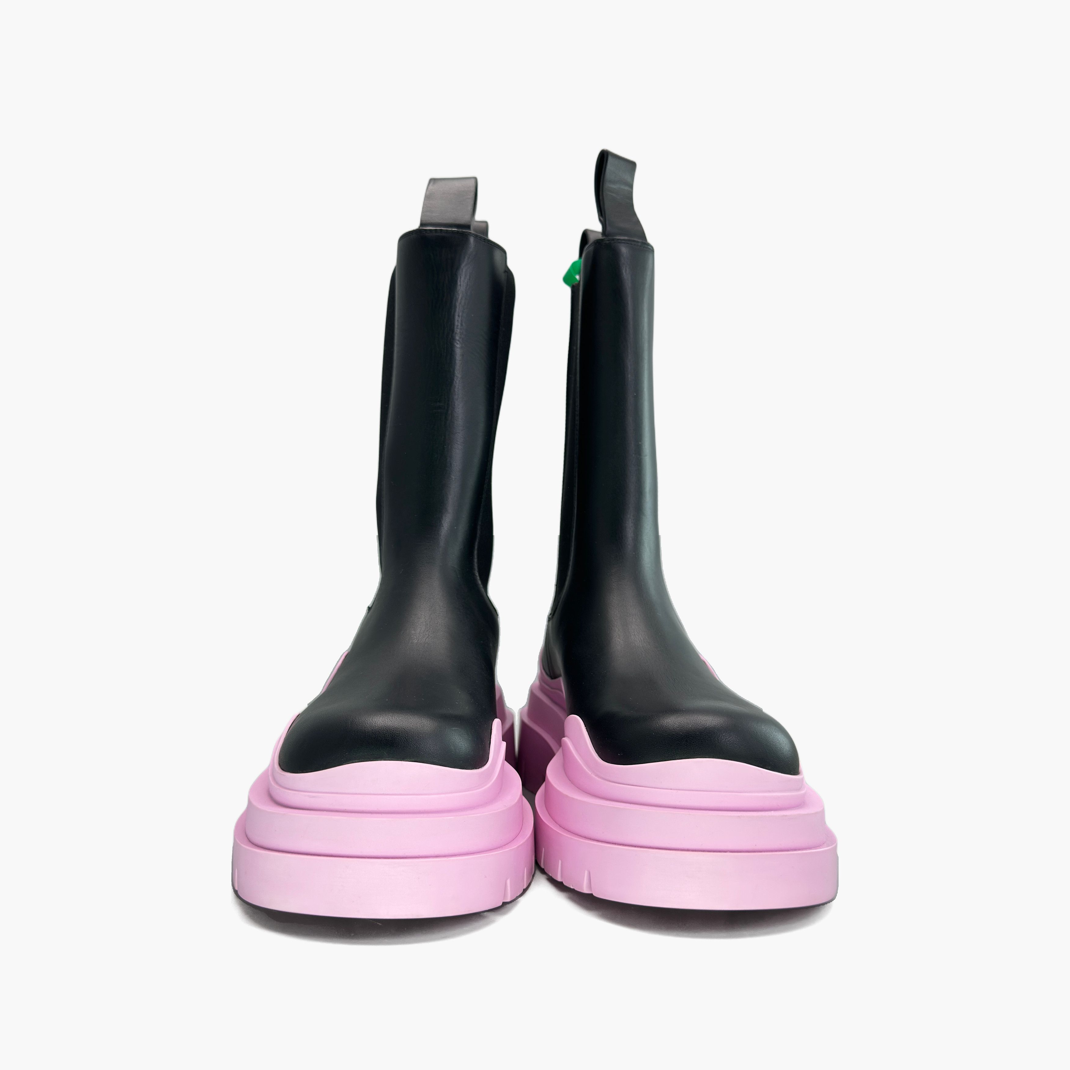 Bottega Veneta Bottega Veneta Black Pink Tire Chelsea Boots Size 36 Size US 6 / IT 36 - 5 Thumbnail