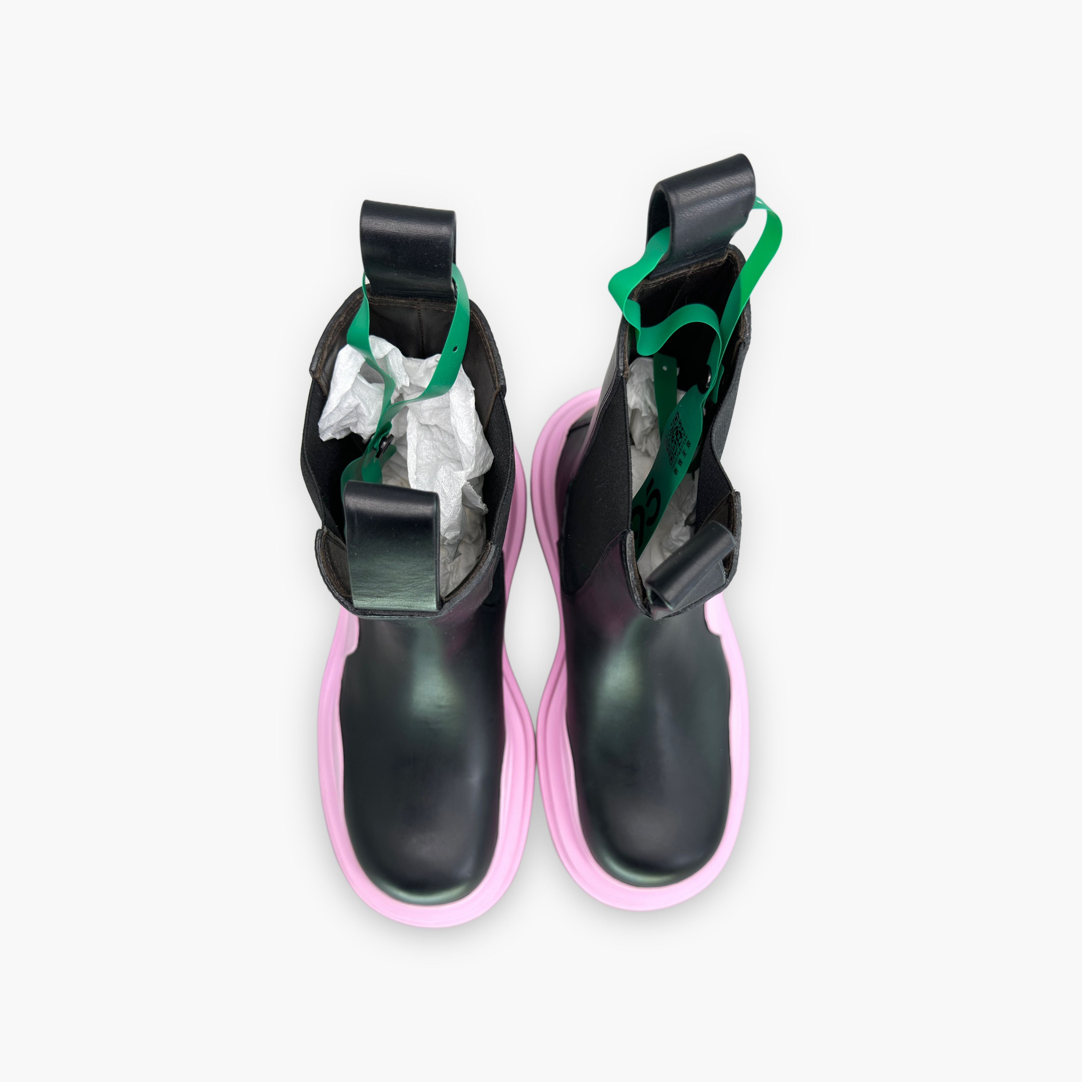 Bottega Veneta Bottega Veneta Black Pink Tire Chelsea Boots Size 36 Size US 6 / IT 36 - 9 Thumbnail