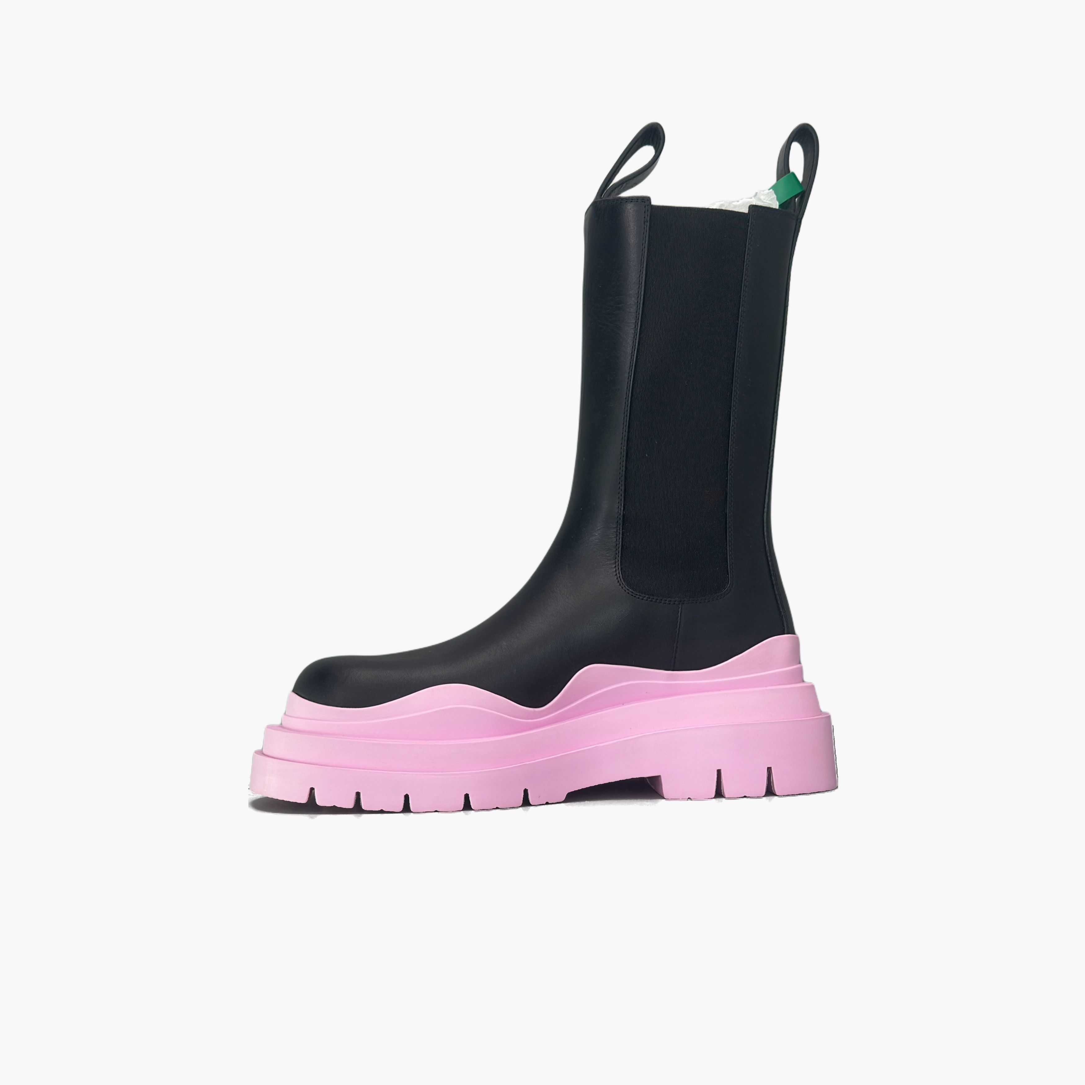 Bottega Veneta Bottega Veneta Black Pink Tire Chelsea Boots Size 36 Size US 6 / IT 36 - 3 Thumbnail