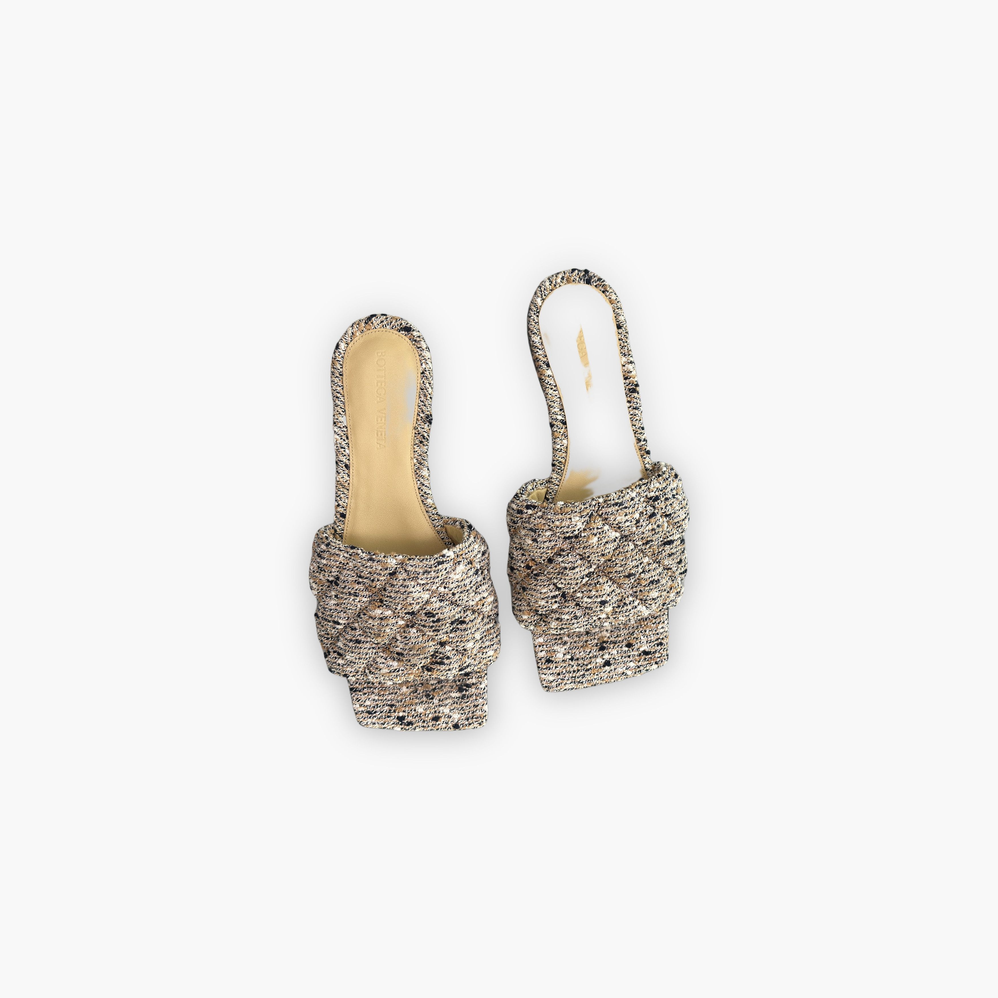 Bottega Veneta Bottega Veneta Padded Tweed Slides Size 36 Size US 6 / IT 36 - 9 Thumbnail