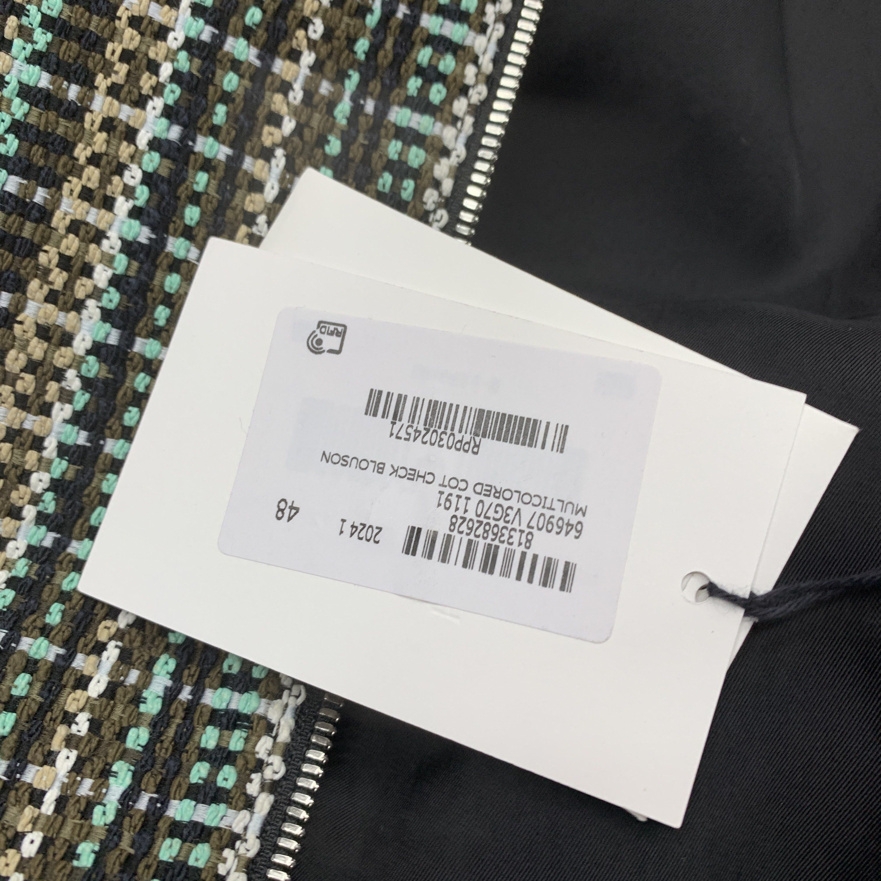 Bottega Veneta Bottega Veneta Check Pattern Zipper Jacket Size M Size US M / EU 48-50 / 2 - 5 Thumbnail