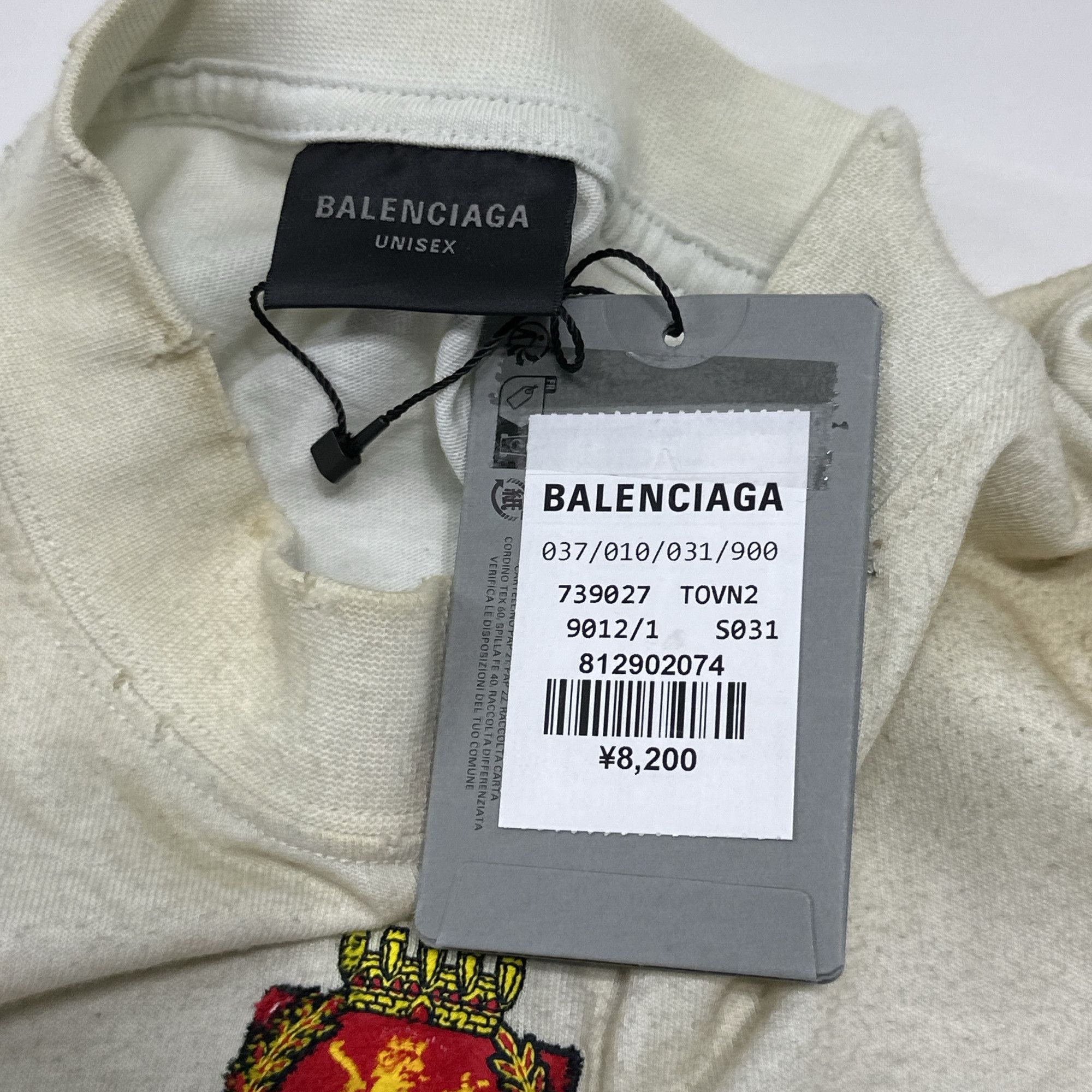 Balenciaga Balenciaga Logo Long Sleeve T-Shirt Size S Size US S / EU 44-46 / 1 - 3 Thumbnail