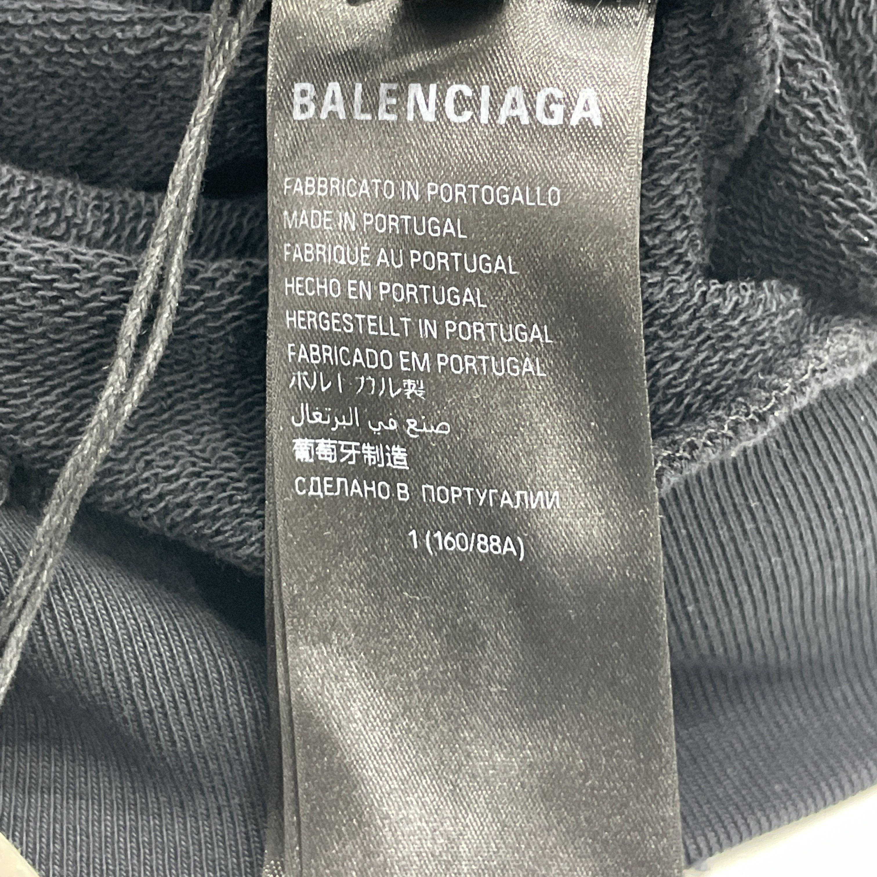 Balenciaga Balenciaga Wave Logo Hoodie Size S Size US S / EU 44-46 / 1 - 4 Thumbnail
