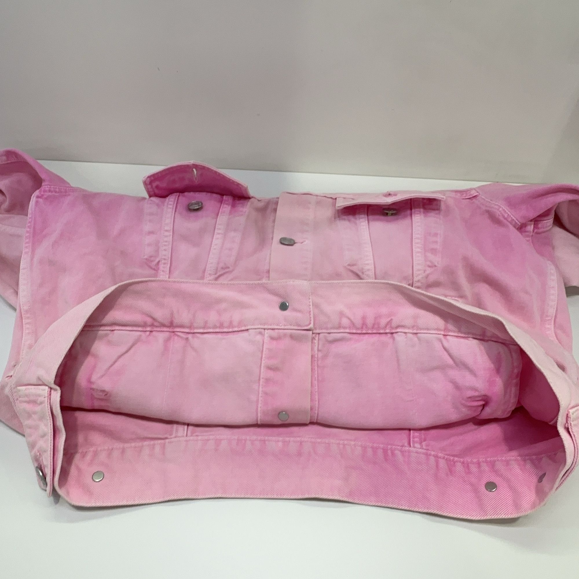 Balenciaga Balenciaga Pink Logo Denim Jacket Size 34 Size XXS / US 00 / IT 34 - 9 Thumbnail