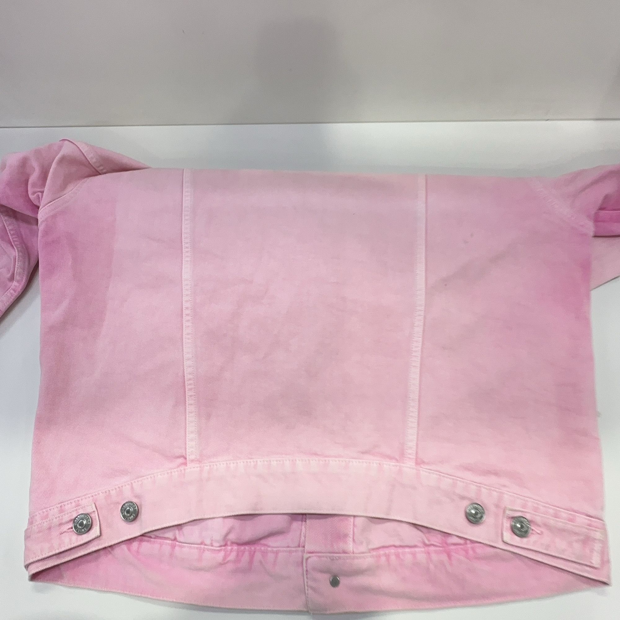 Balenciaga Balenciaga Pink Logo Denim Jacket Size 34 Size XXS / US 00 / IT 34 - 13 Thumbnail